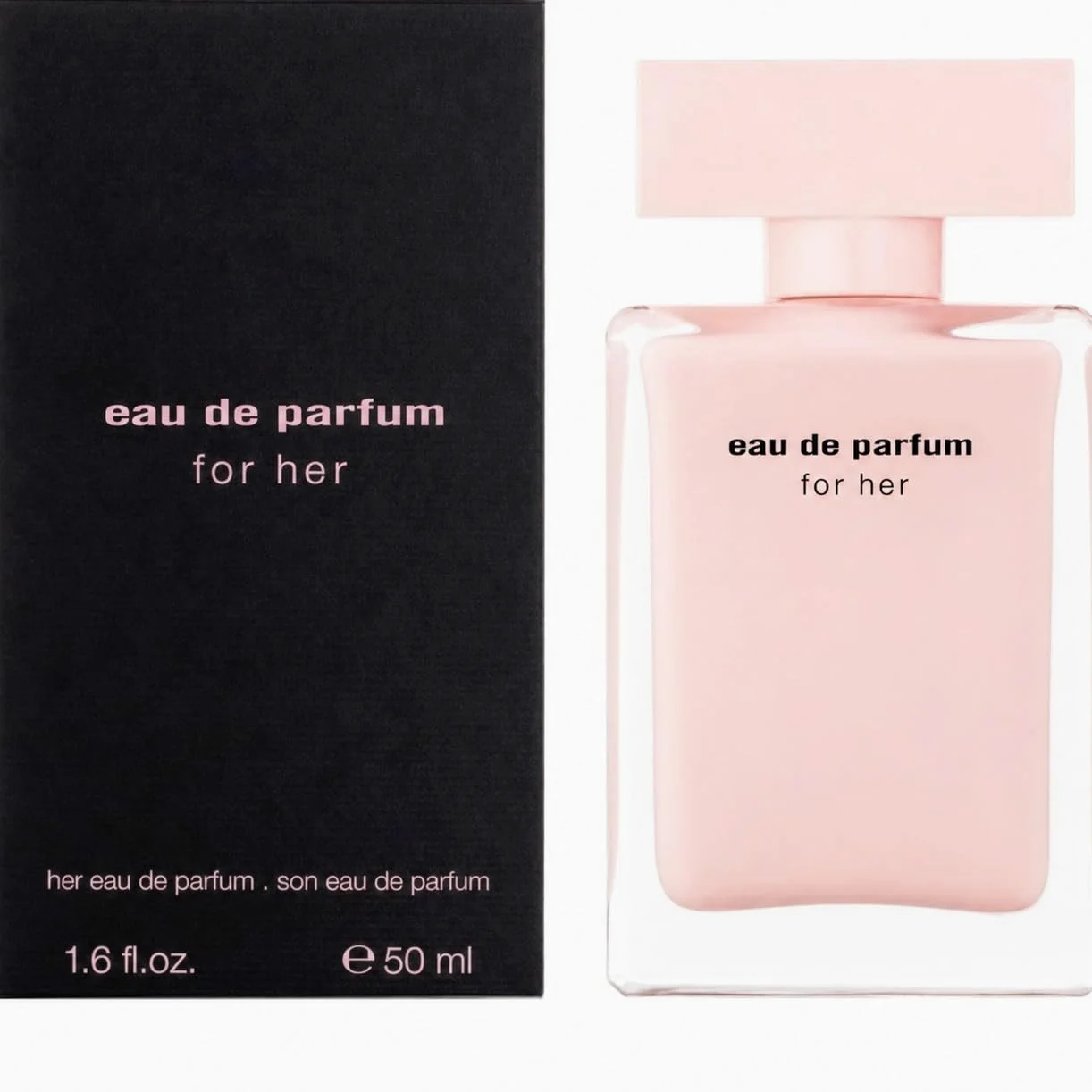 Narcis For Her Eau de Parfum Donna 50 ml | Fragranza floreale muschiata con pesca, rosa, cuore di muschio, patchouli, ambra e delicate note legnose