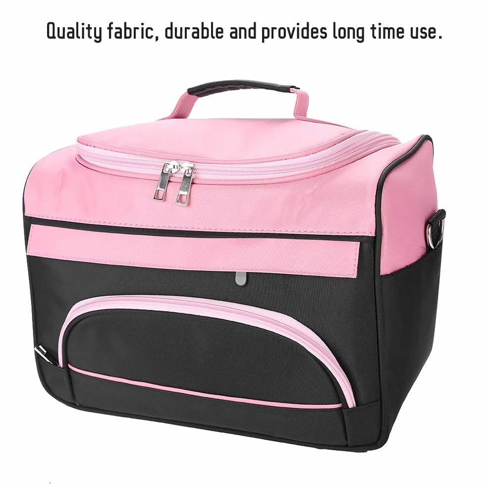 Petyoung Borsa da viaggio di grande capacità professionale per parrucchiere (Color : Rose Pink)