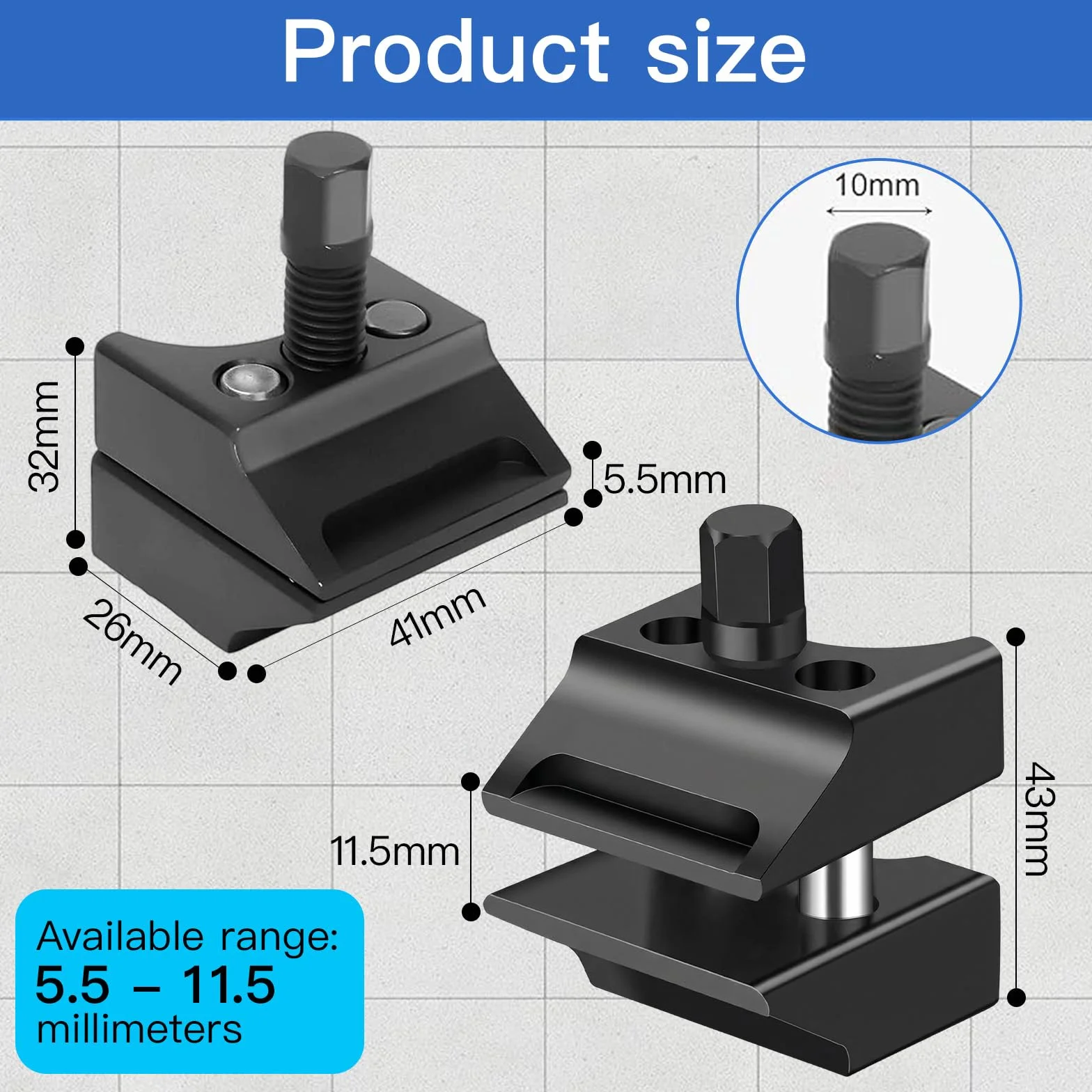 Strumento Universale per Divaricatore Puntone Sospensione 2 Pezzi Acciaio Compatibile VW Auto
