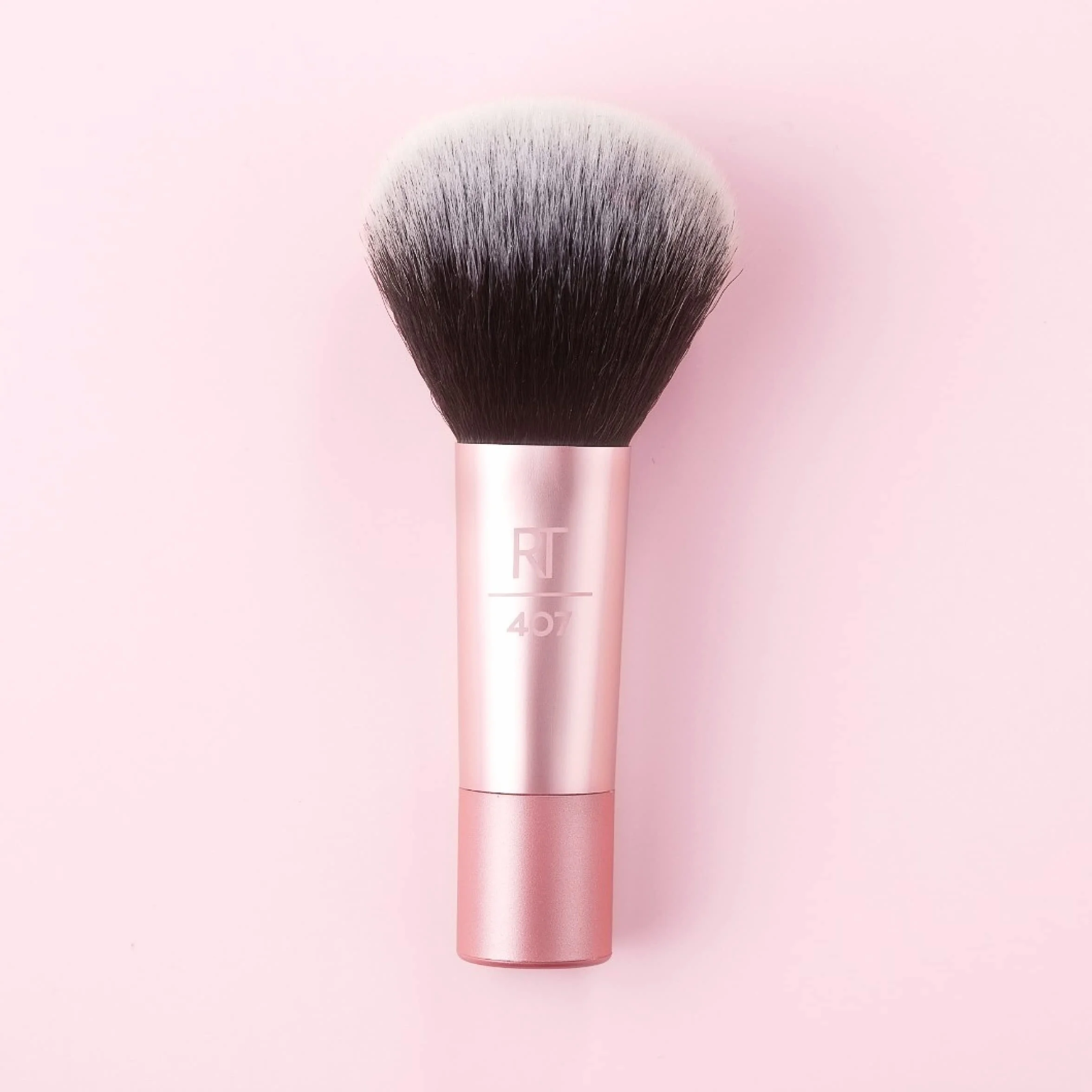 Real Techniques Mini pennello multiuso trucco fard bronzer cipria viso setole sintetiche tagliate su misura 1 confezione