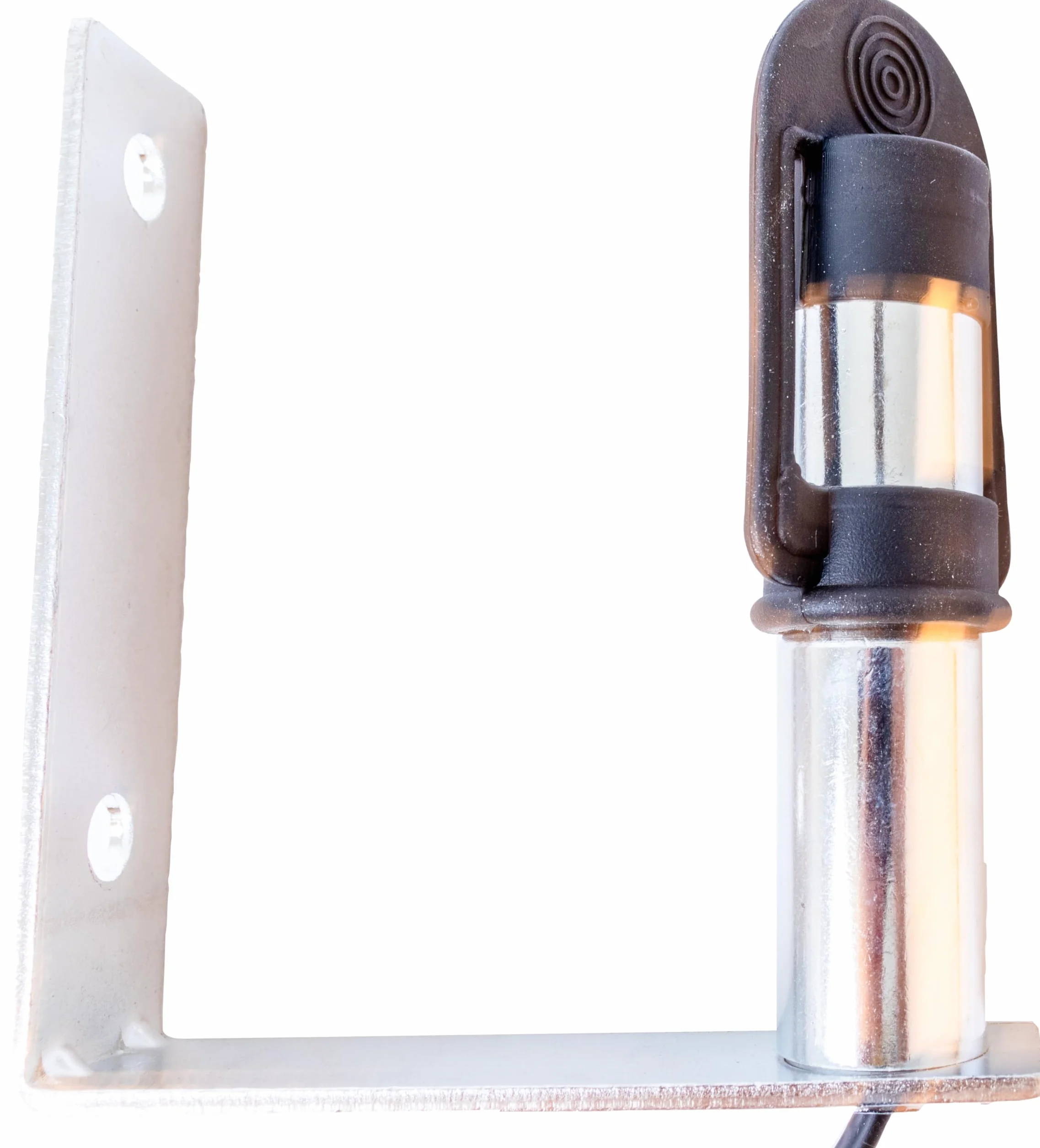 Piantone di Supporto per Lampeggiante in Metallo Zincato 121 mm 24 mm Staffa a L