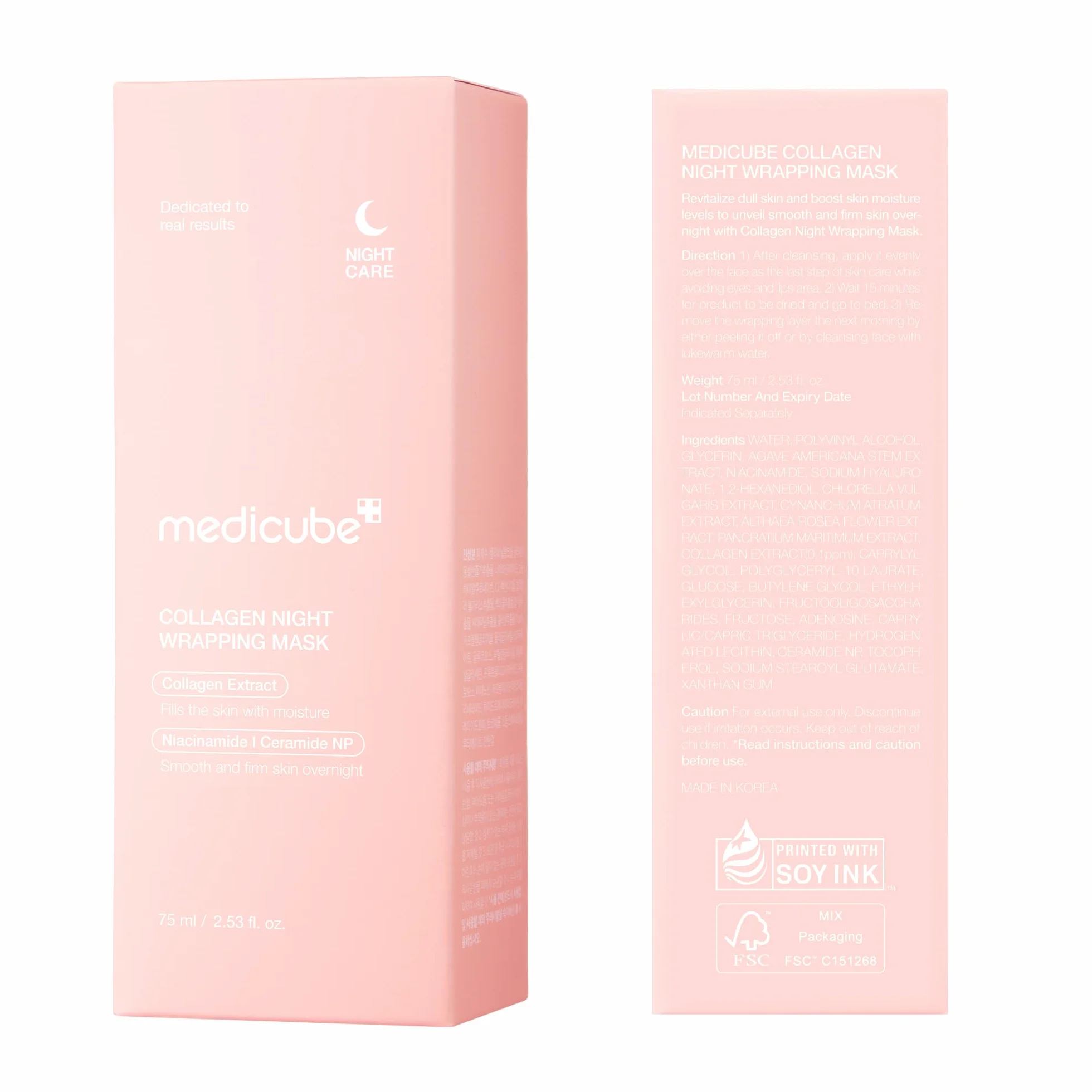Medicube Collagen Night Wrapping Mask Maschera Collagene Viso Notturna 75 ml