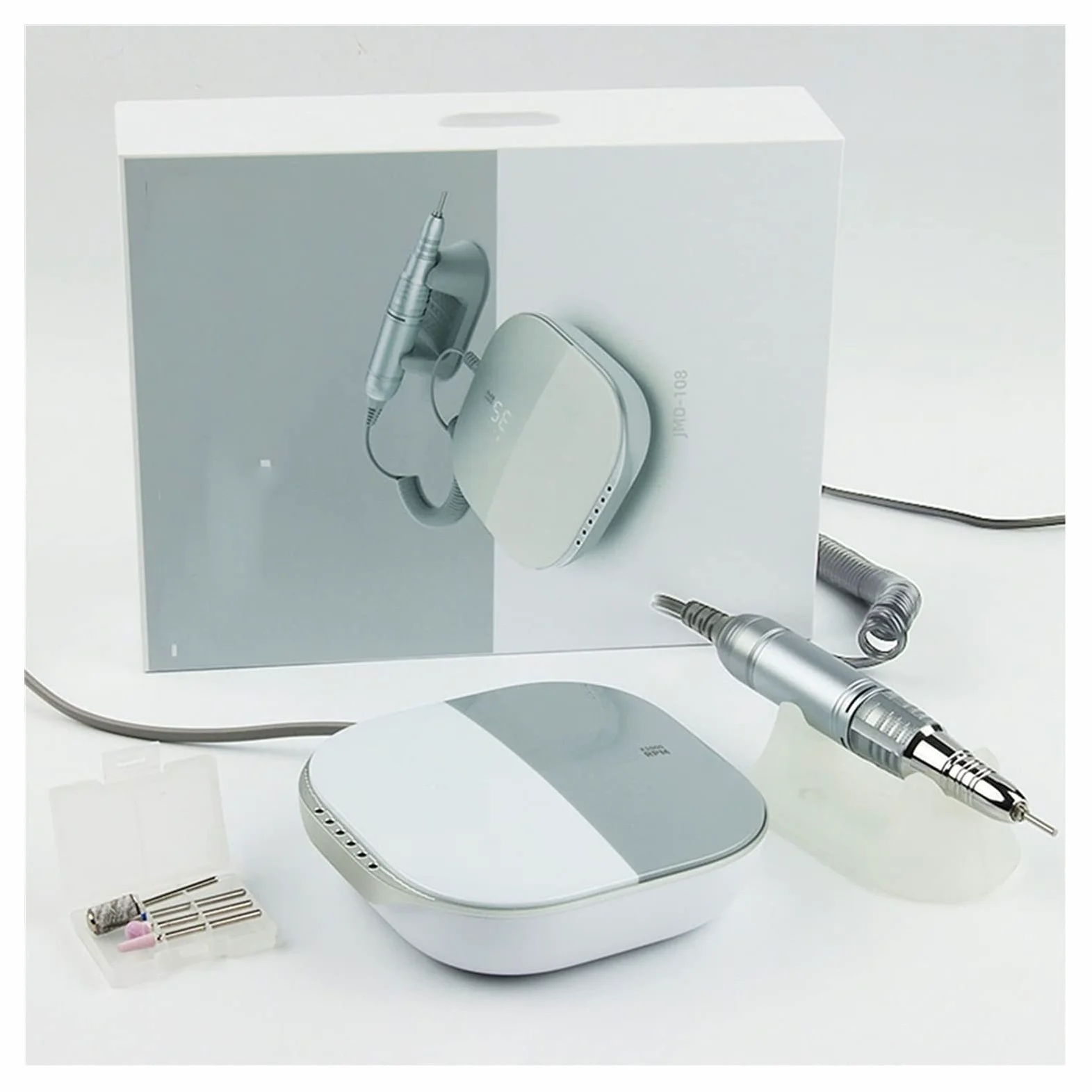 Lime elettriche per Unghie Trapano Elettrico per Unghie 35000 Giri/min Lima elettrica Display HD Penna per Manicure in Metallo Levigatrice Professionale per Tor