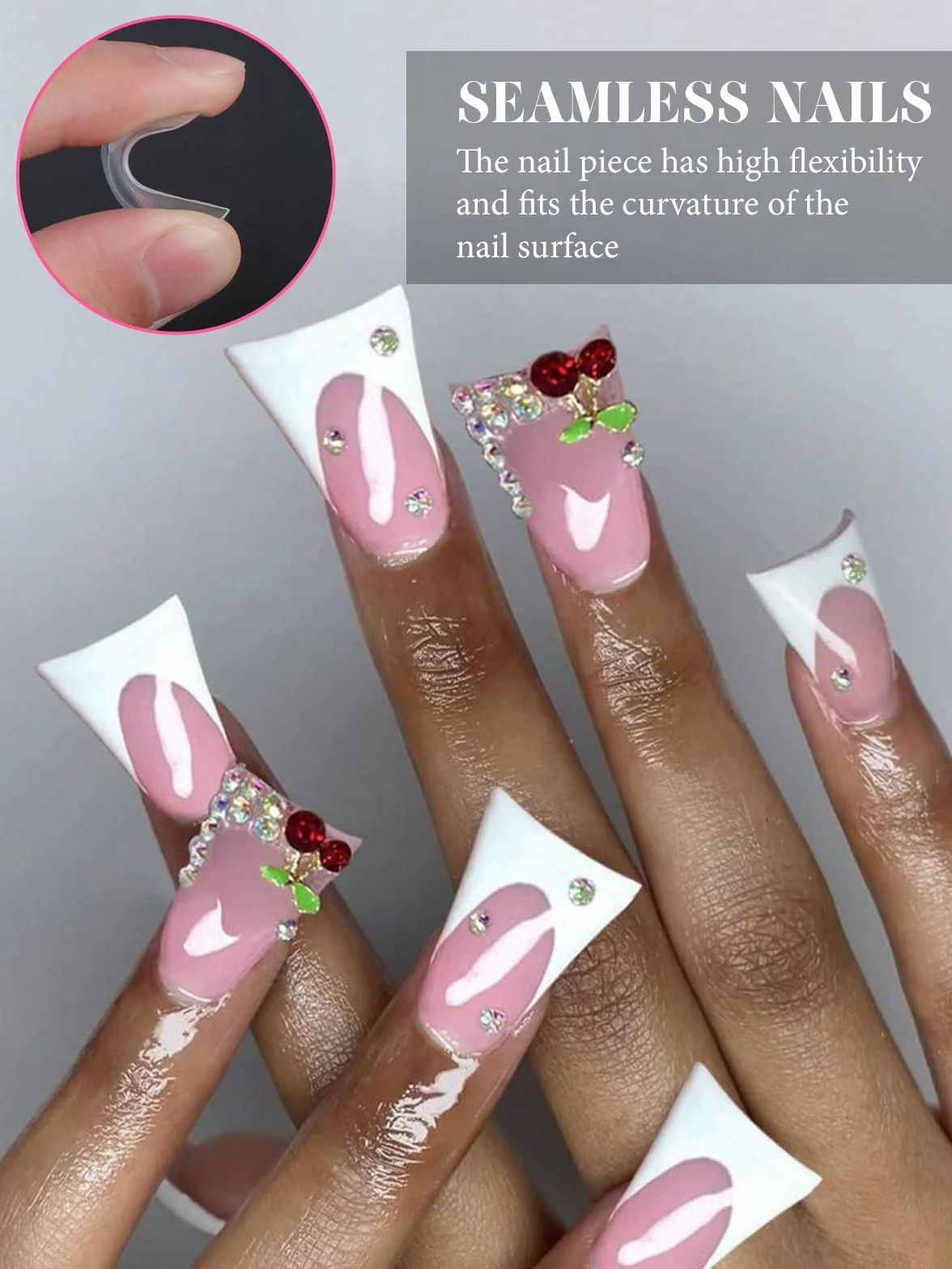 EBANKU 120 PCS Unghie Finte Nail System Dual Nail Form, Riutilizzabili Nail Dual Form Kit Nail Form Duck Shape Acrilico Tips Unghie con Scala Graduata per Unghie Strumenti