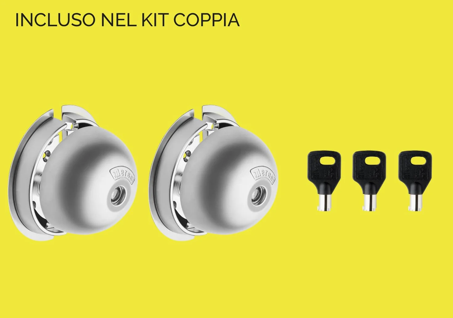 UFO Serratura di Sicurezza per Vano di Carico Furgoni, Nickel Opaco