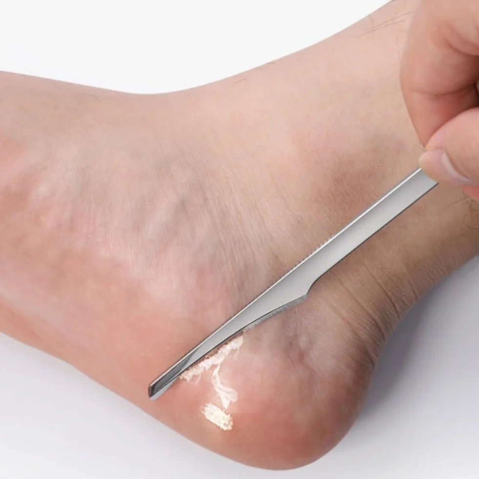 Set di 2 Raschietti per Pedicure Professionali per Rimozione Pelle Morta