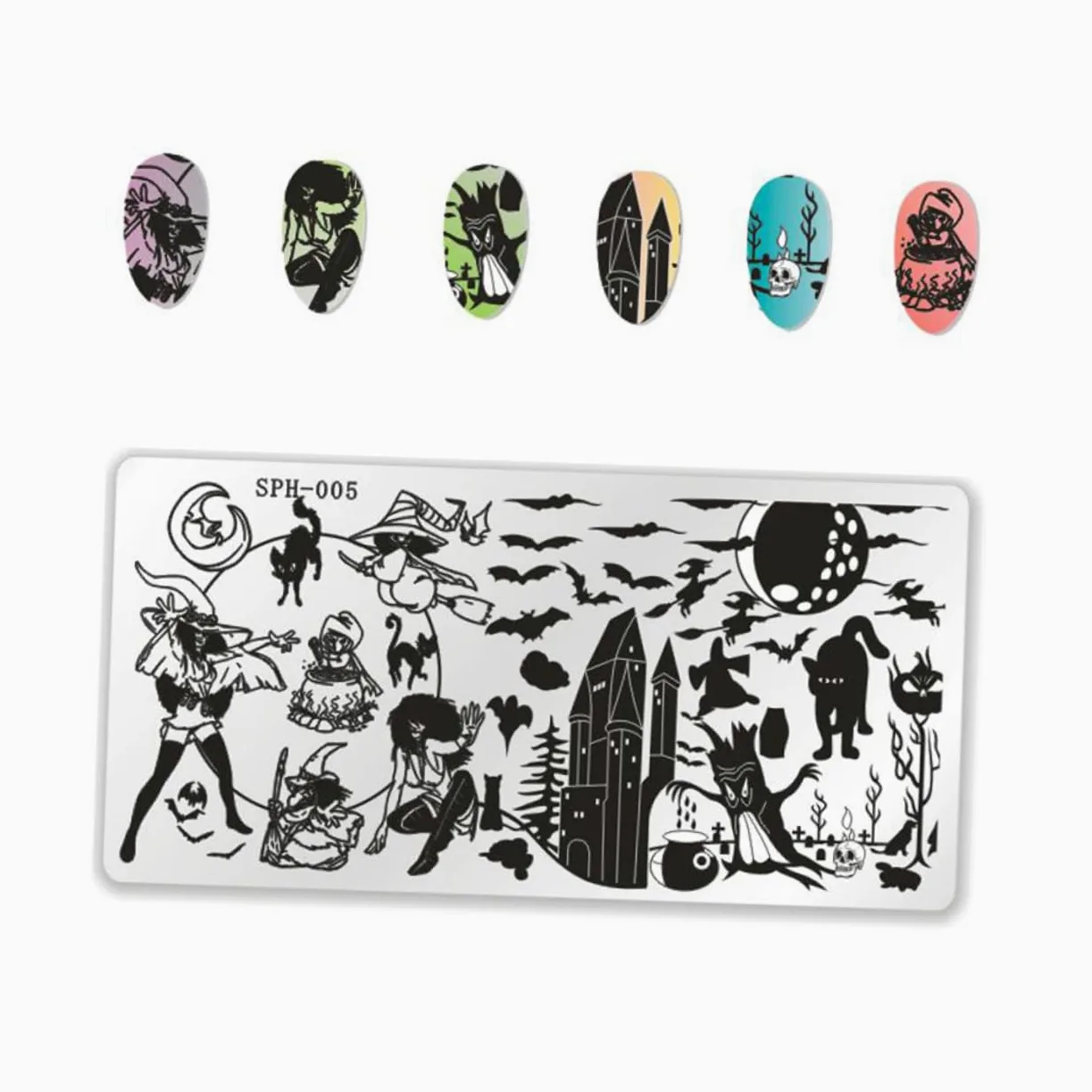 FRCOLOR 12 Pz Lamina Ungueale Natalizia Modello Di Stampaggio Di Immagini Per Unghie Modelli Di Stampaggio Piastre Per Unghie Per Nail Art Stampino Per Unghie Abito Giapponese Attrezzo