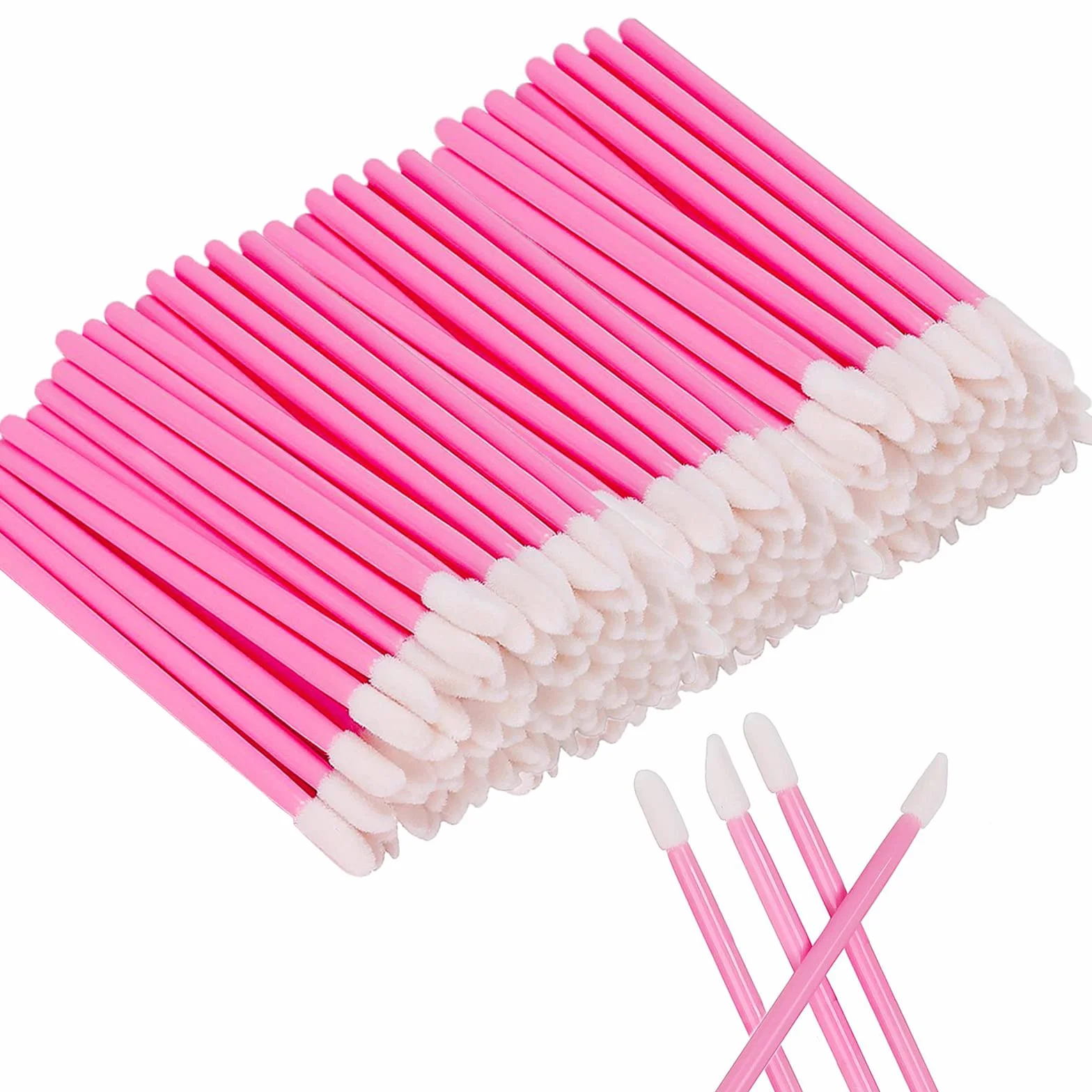200 Pezzi Monouso Pennelli Labbra, Spazzole per Rossetto Usa e Getta,Lip Gloss Applicatore Bacchette Pennello