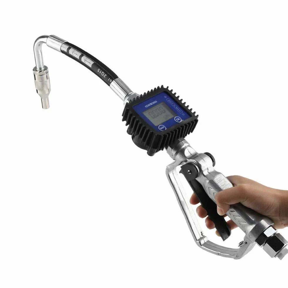 Pistola elettronica per misurazione dell'olio con display digitale, conta litri, carburante, diesel