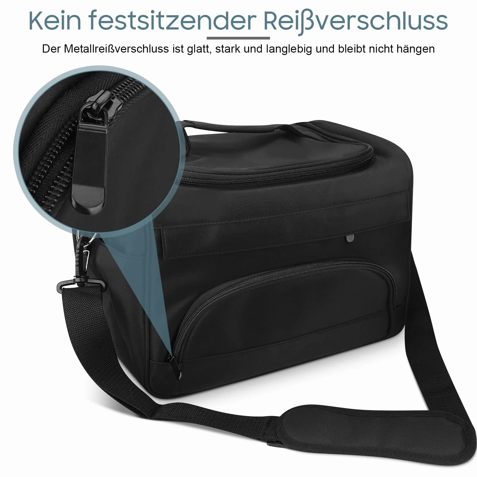Borsa Trasporto Parrucchiere con Tracolla Regolabile Grande Borsa Organizzata Multi Strato per Attrezzatura Capelli Portatile Viaggio