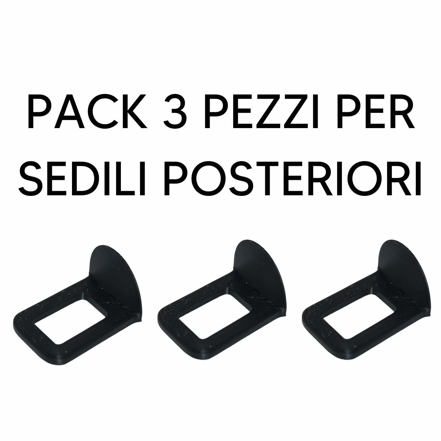Blocca Clip anti-bip Cinture di Sicurezza Auto Silenzia Bip UltraSlim Pack 3 Clip