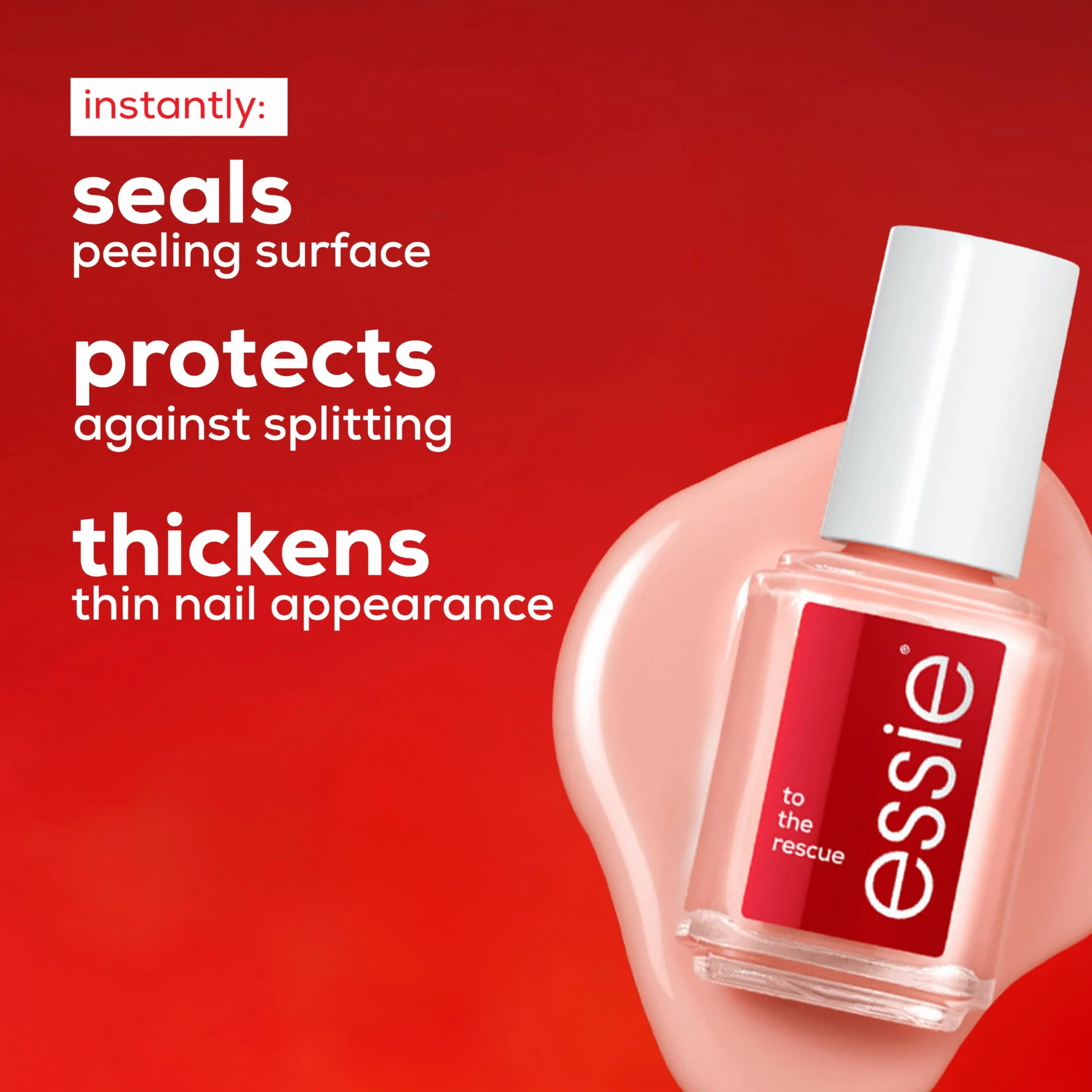 Essie Smalto per Unghie Gel Riparatore Cura Fortifica Unghie Danneggiate Finish Naturale Lucido Cheratina Ceramidi Tonalità 260 13,5 ml