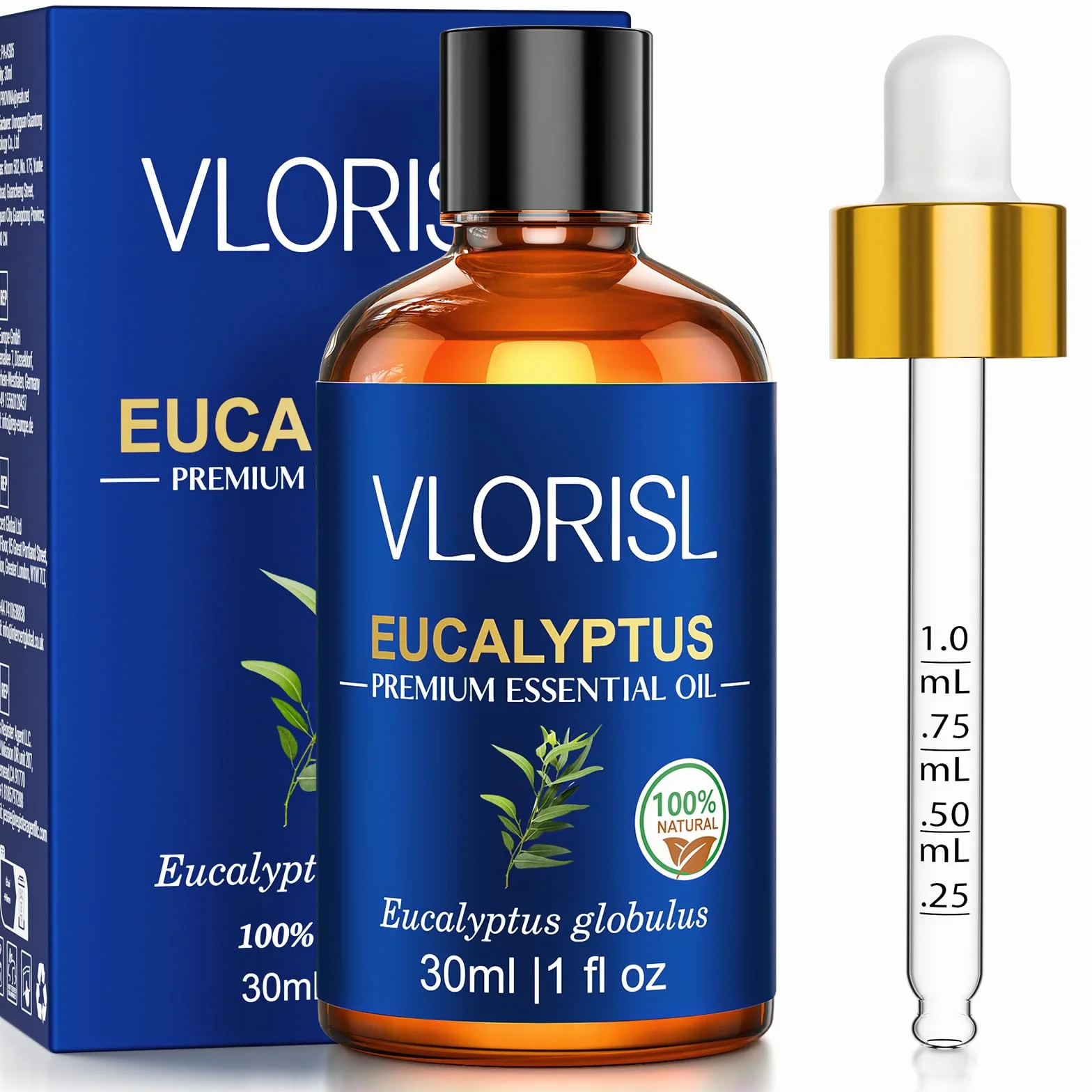Olio Essenziale di Eucalipto 30ML, Aroma Fresco e Naturale, per Diffusore, Bagno, Sauna e Aromaterapia