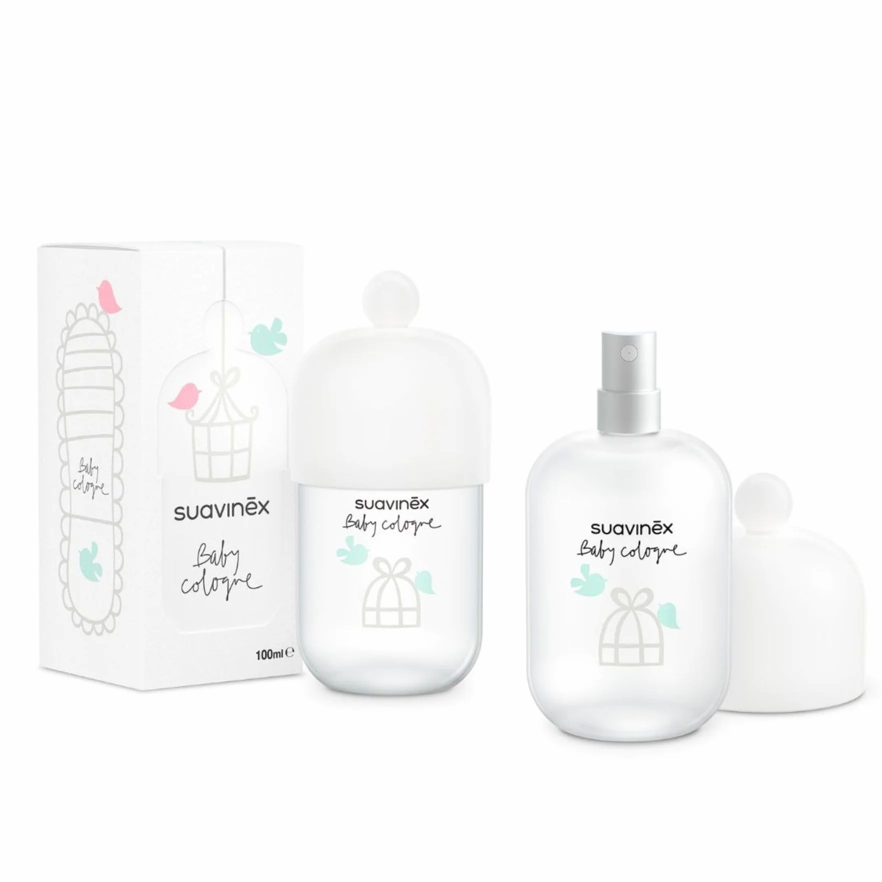 Suavinex Colonia per Bambini Basso Contenuto di Alcol Spray 2 x 100 ml
