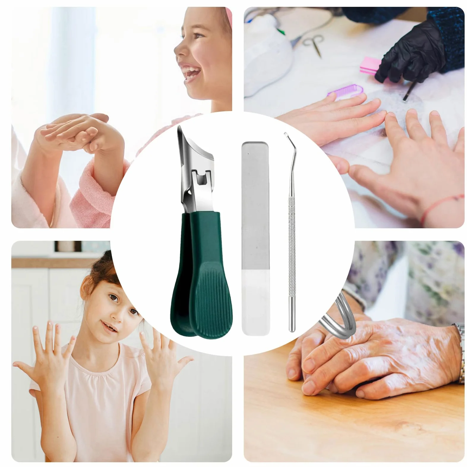 Tagliaunghie Inclinati Per Piedi Tagliaunghie per Unghie Incarnite delle | Strumento Resistente per Manicure e Pedicure Uomini e Anziani