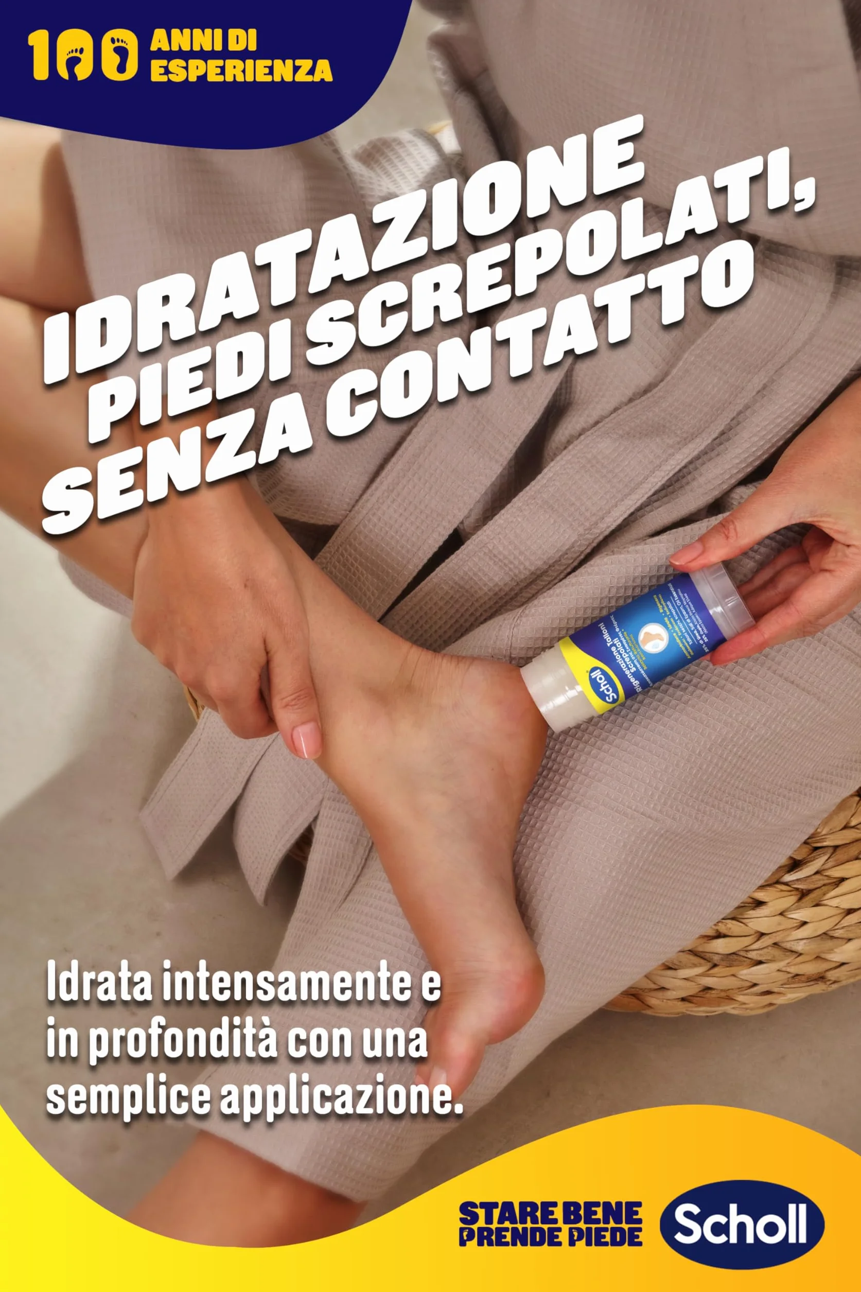 Scholl Balsamo Stick Riparatore per Talloni Screpolati 25% Urea Sali di Epsom Oli Essenziali