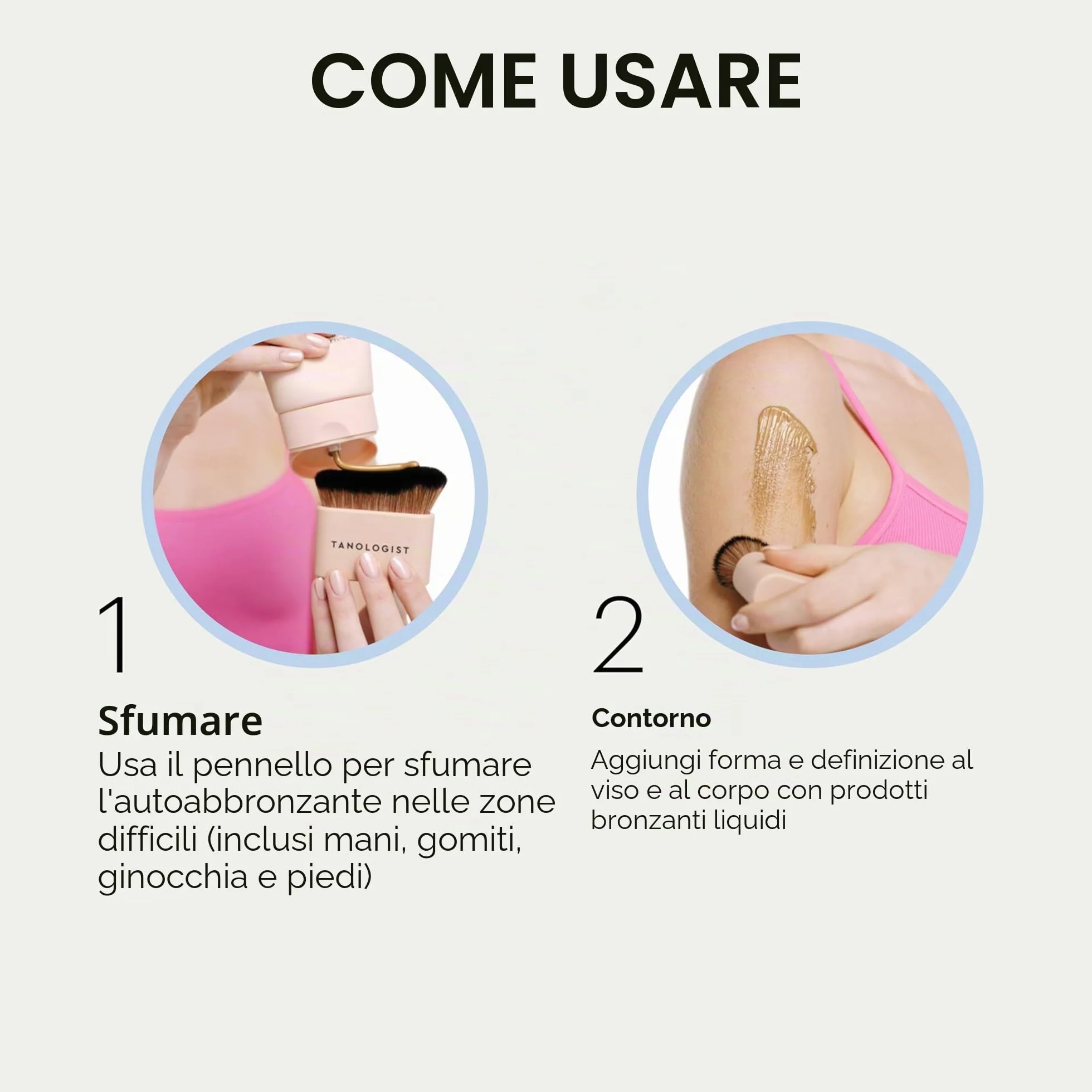Tanologist Kabuki Pennello Applicatore Autoabbronzante Viso e Corpo
