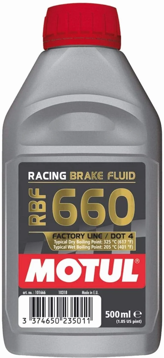 Motul 847205 RBF 660 Factory Line Dot-4 100 Percent Synthetic Racing Brake Fluid - 500 ml by Motul