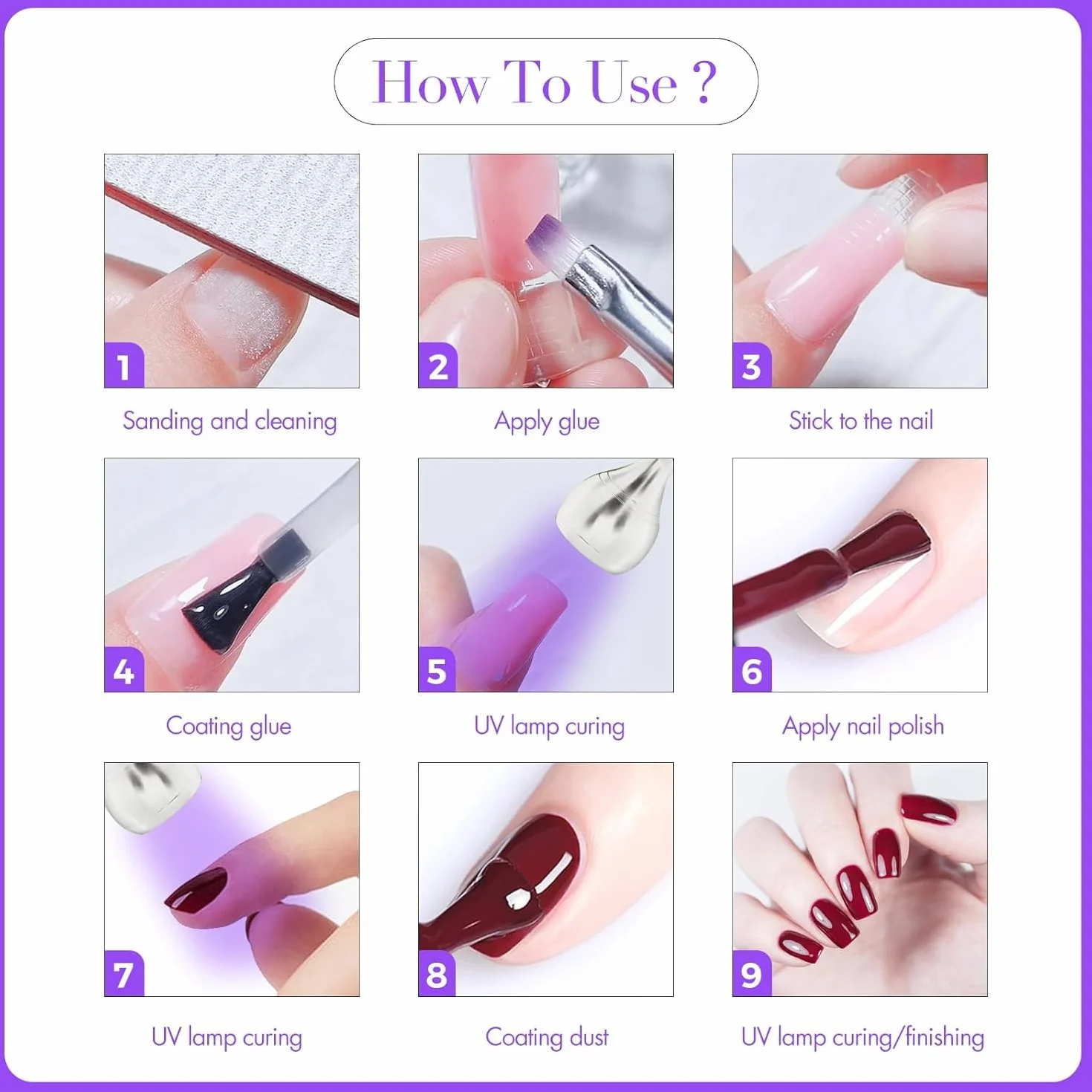 Lampada UV Led Unghie, 5W Mini Essiccatore per Unghie UV per unghie in gel lampada per colla ultravioletta professionale americana con testa rotante a 360 gradi per manicure a dita asciutte
