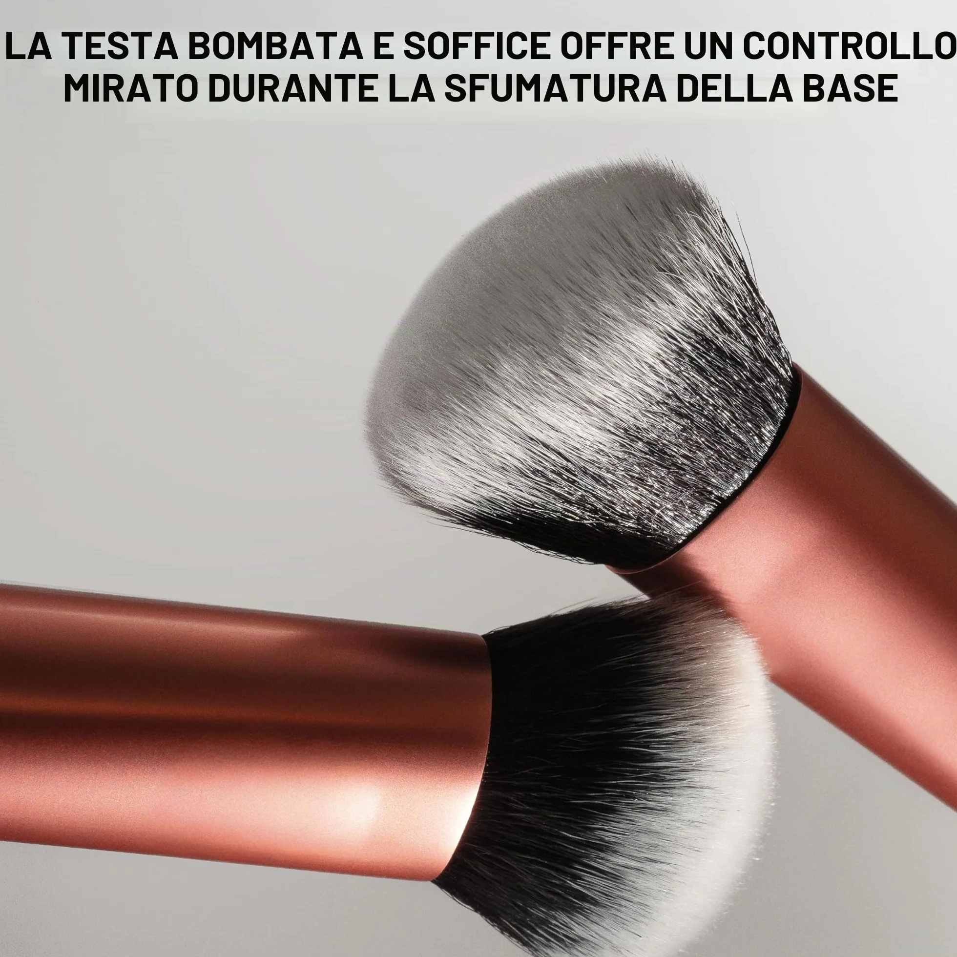 Real Techniques Pennello da trucco per viso Expert, per fondotinta liquido e in crema, fard e bronzer,1 confezione