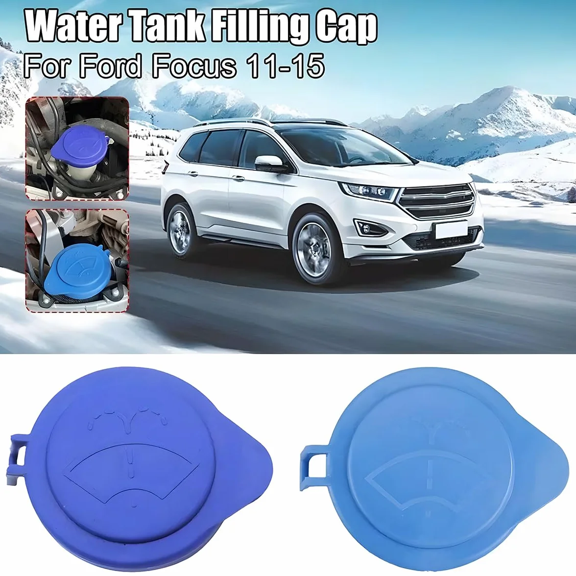 Tappo Universale Tergicristallo Auto Coperchio Bottiglia Rondella 2 Pezzi Morbido