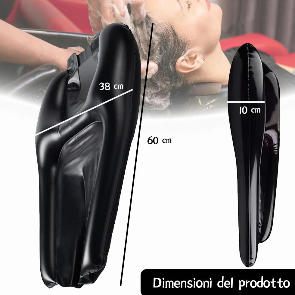 Lavatesta Portatile per Parrucchieri Professionale, Poggiatesta Per Lavare Capelli Lavandino Casa, Lavandino Mobile, Lavatesta Gonfiabile per Lavaggio Capelli