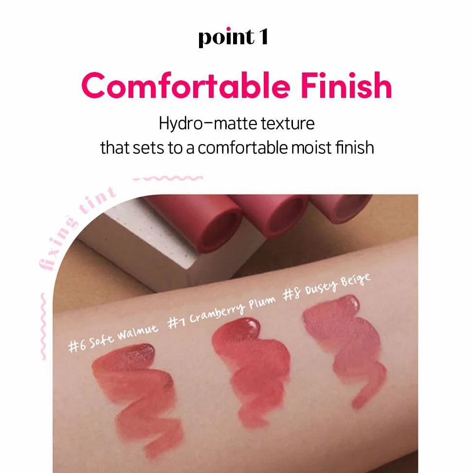 ETUDE Rossetto liquido #11 Rose Blending (23AD) Alta durata, impermeabile e leggero su labbra con finitura opaca