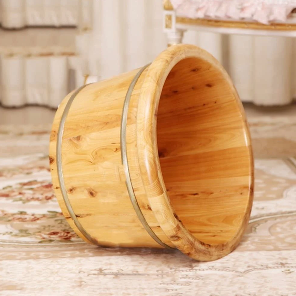 Pediluvi per Uso Domestico Vaschetta in Legno di Gomma Vaschetta per pediluvio Pediluvio Vaschetta per pediluvi Lavare Il Massaggio ai Piedi in Botte di Legno