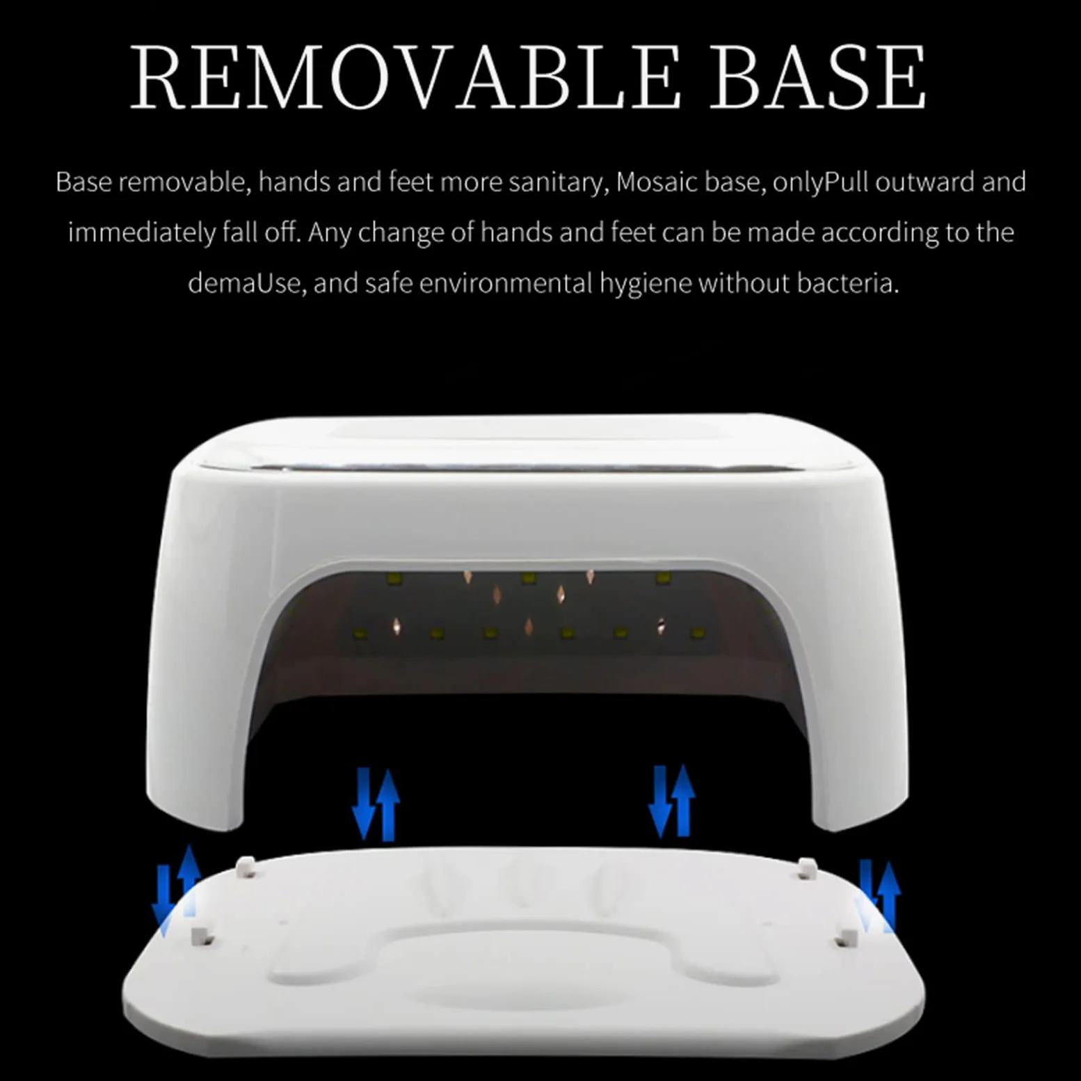 Asciuga unghie Altoparlante Bluetooth Lampada per unghie Gel per asciugatura Asciuga smalto per unghie Lettore musicale Luce per polimerizzazione per unghie Lampada per unghie LED Timer