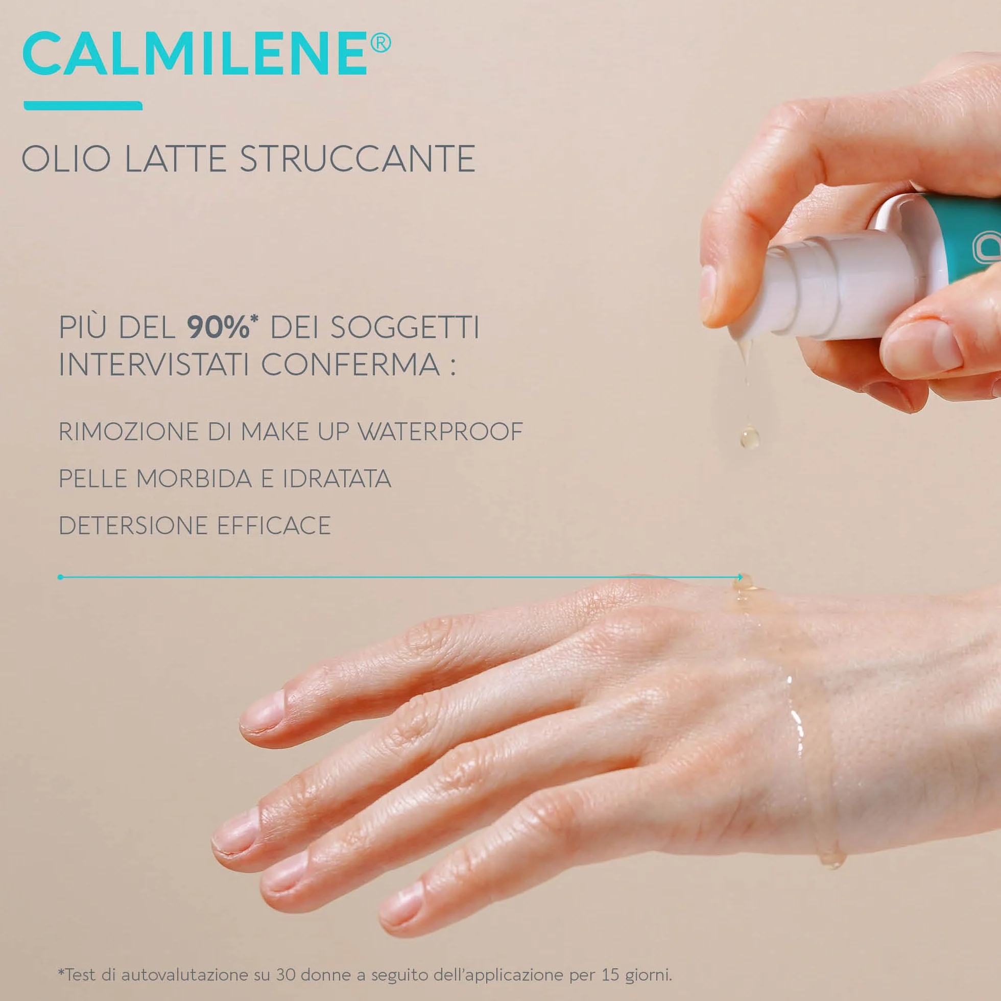 Dermovitamina Calmilene Olio Latte Struccante 100ml - Struccante Viso e Occhi Waterproof per Pelli Sensibili