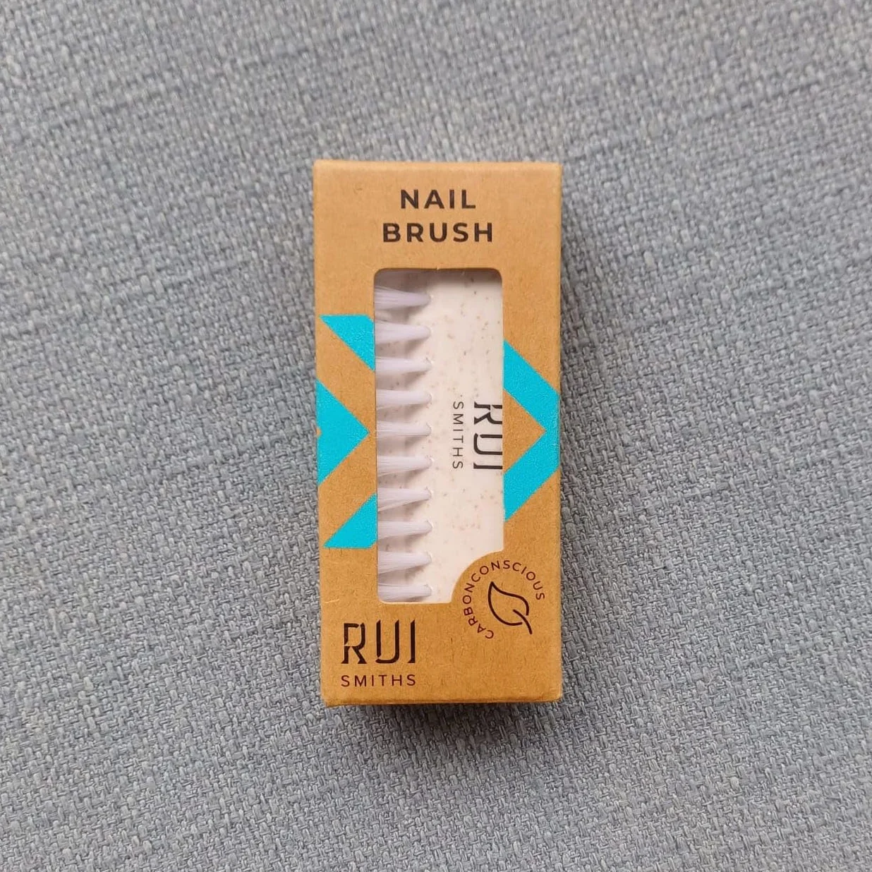 Rui Smiths CarbonConscious Spazzola per pulizia unghie setole 2 lati manicure pedicure bioplastica paglia grano