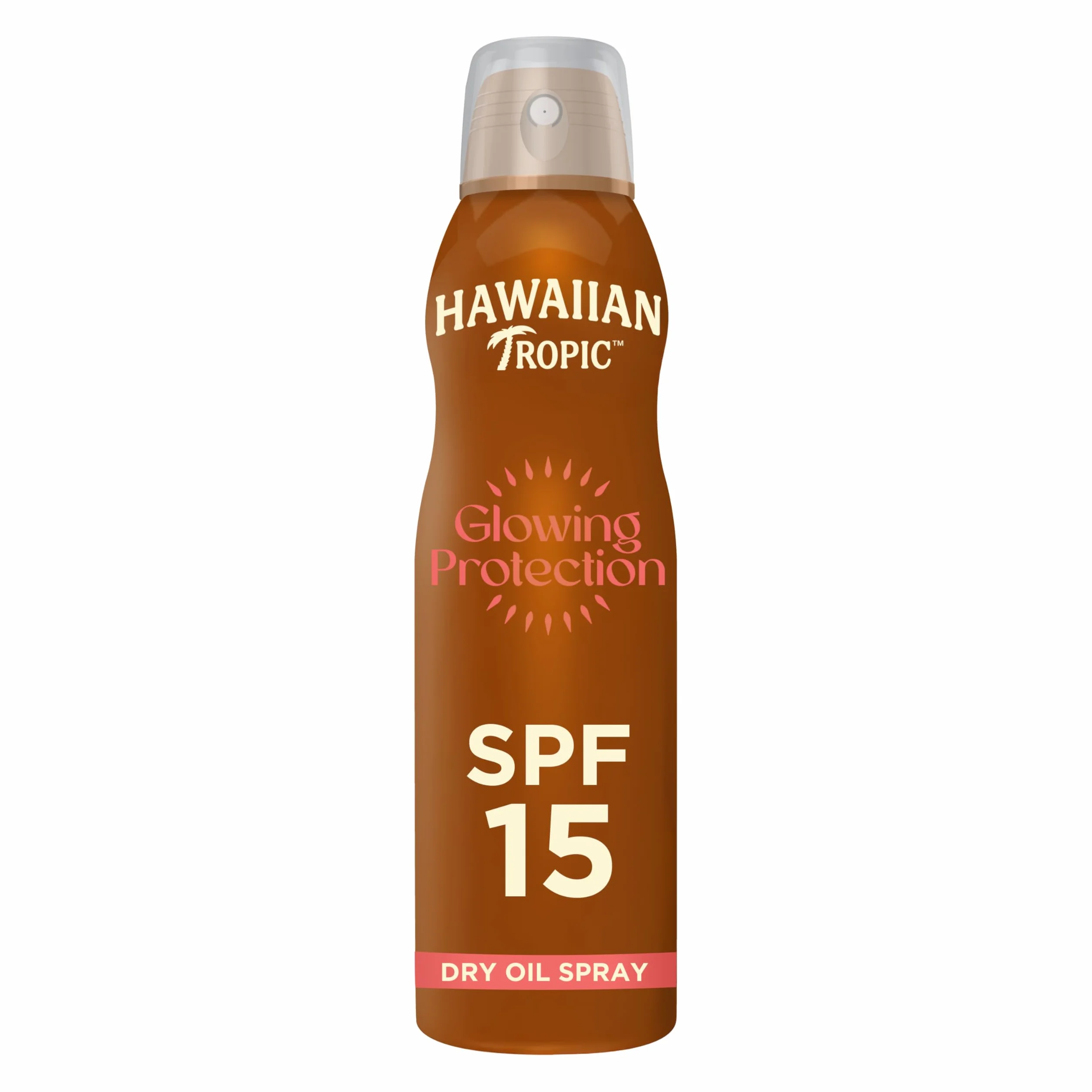 Hawaiian Tropic Olio Secco Spray Nebulizzante Protettivo, Resistente all'Acqua con Protezione Solare SPF 15 UVA e UVB, Profumo Tropicale con Ingredienti Botanici delle Hawaii, 177 ml