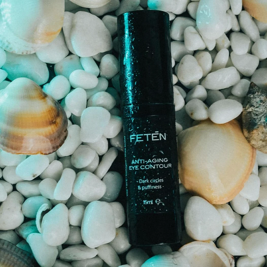 FETEN Contorno Occhi Uomo - Crema Antiocchiaie per occhiaie scure e borse effetto immediato, Siero Antirughe con Vitamina C per palpebre cadenti, Trattamento Schiarente 15ml (Confezione da 2)