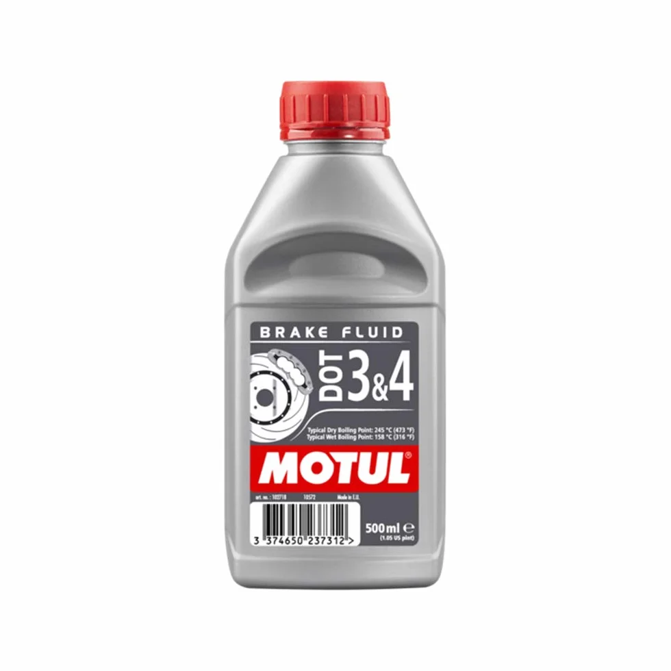 Motul Brake Fluid 102718 - Liquido per freni Dot 3 & 4, 500 ml