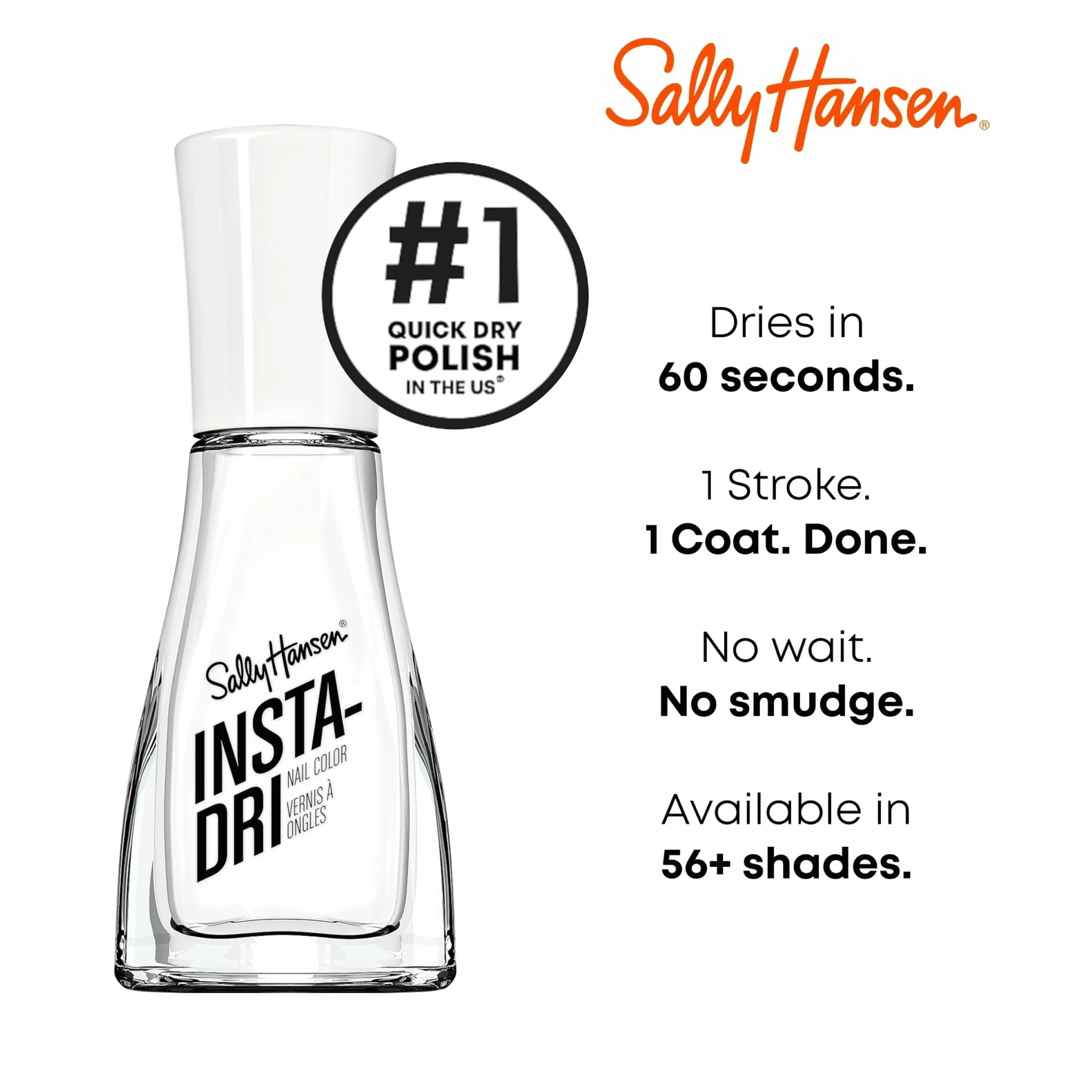 Sally Hansen Insta-Dri Smalto Unghie 113 White on Time 9.17 ml