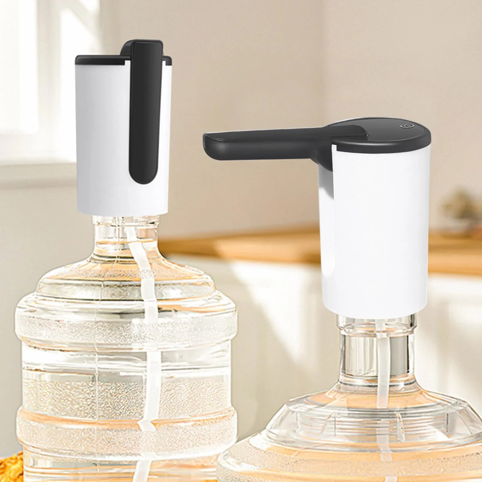 Pompa erogatore d'acqua | Pompa dispenser per brocca per bottiglie d'acqua | Gadget da cucina portatili, accessori da campeggio per fontanella, facile da usare