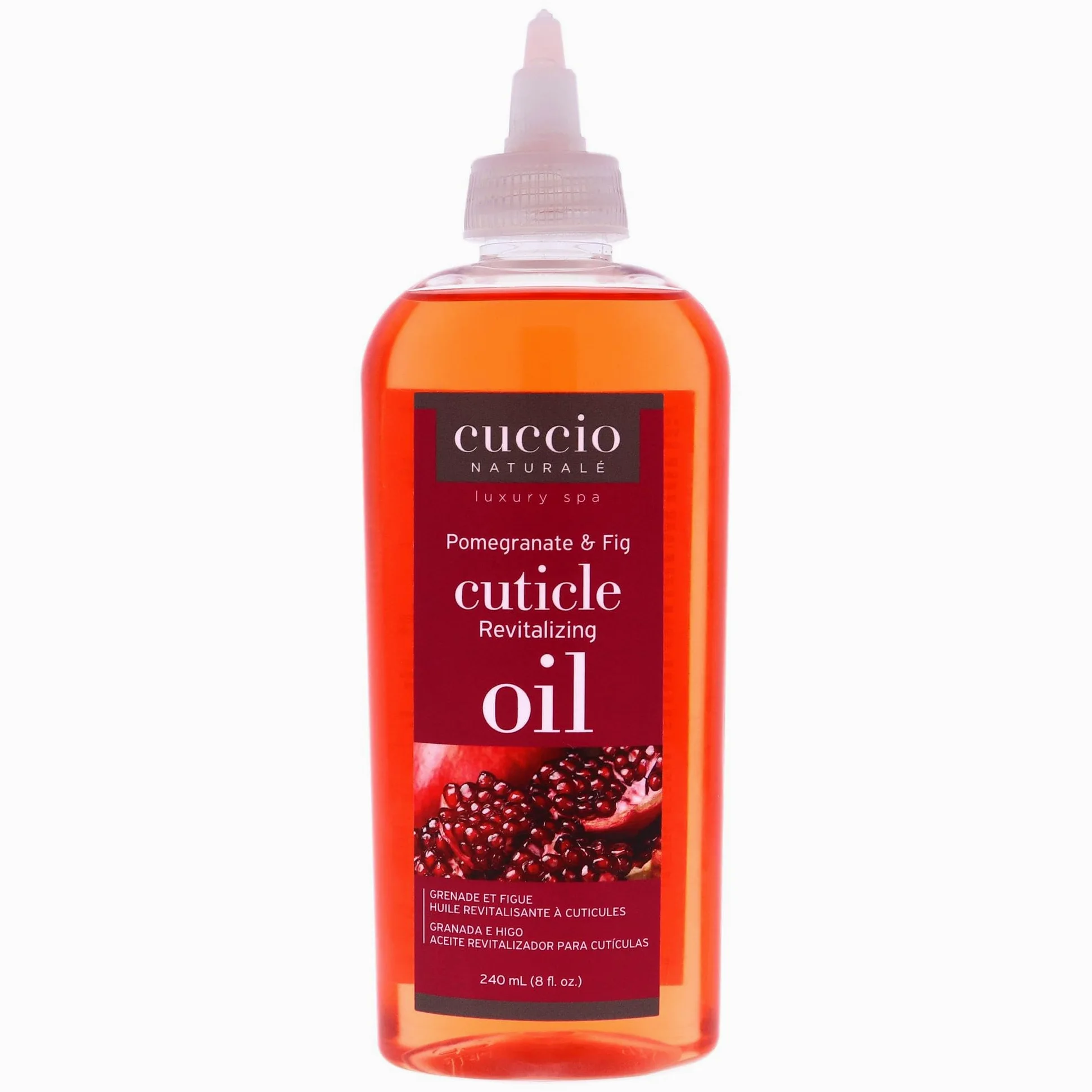 Olio rivitalizzante per cuticole, melograno e fico, manicure Cuccio Naturale, unisex, 227 ml