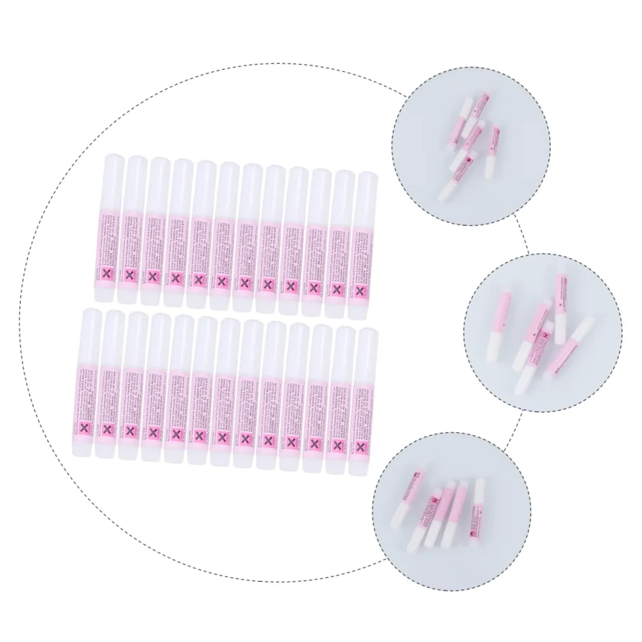 75pezzi Colla Per Unghie Artificiale Adesivo Per Nail Art Asciugatura Rapida Per Manicure Professionale e Uso Personale Collo Accesso Facile Alta Adesività Per Unghie False