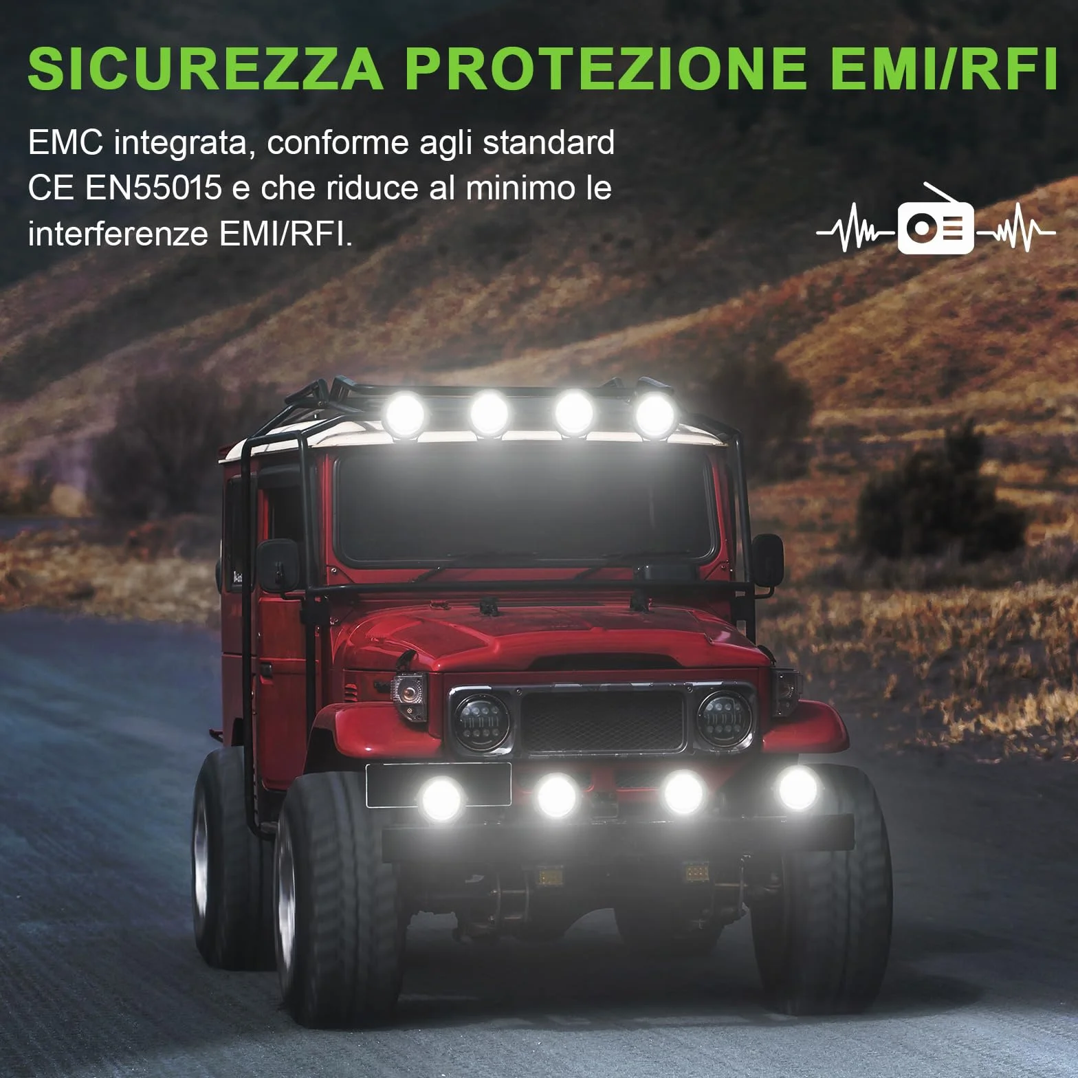 Faro di Profondità da Lavoro LED 30W 3000lm IP68 Impermeabile per Camion Trattore SUV