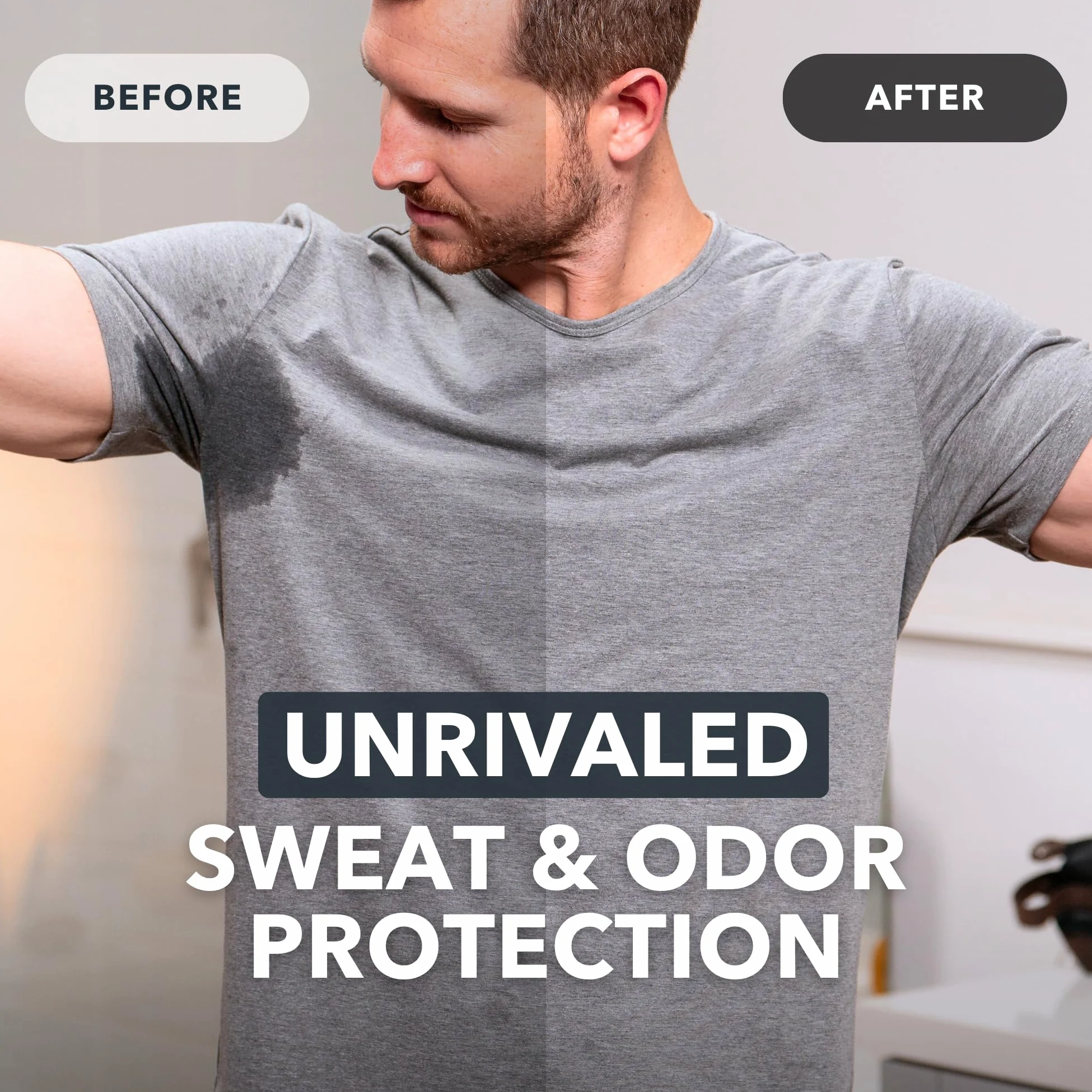 SweatBlock Antiperspirant Deodorant Max Clinical System for Men & Women - Treat Hyperhidrosis, Excessive Sweating & Underarm Odor - DRIBOOST [PM] Maximum Strength Roll-on + [AM] Clinical Deodorant