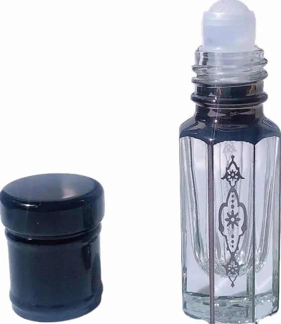 Mini Bottiglie di Profumo da Viaggio, Atomizzatore di Profumo Mini Rotolo di Profumo su Bottiglia 3ml Contenitore Semplice Vuoto Portatile Bottiglia di Olio Essenziale in Vetro Placcato Oro Ricaricabi