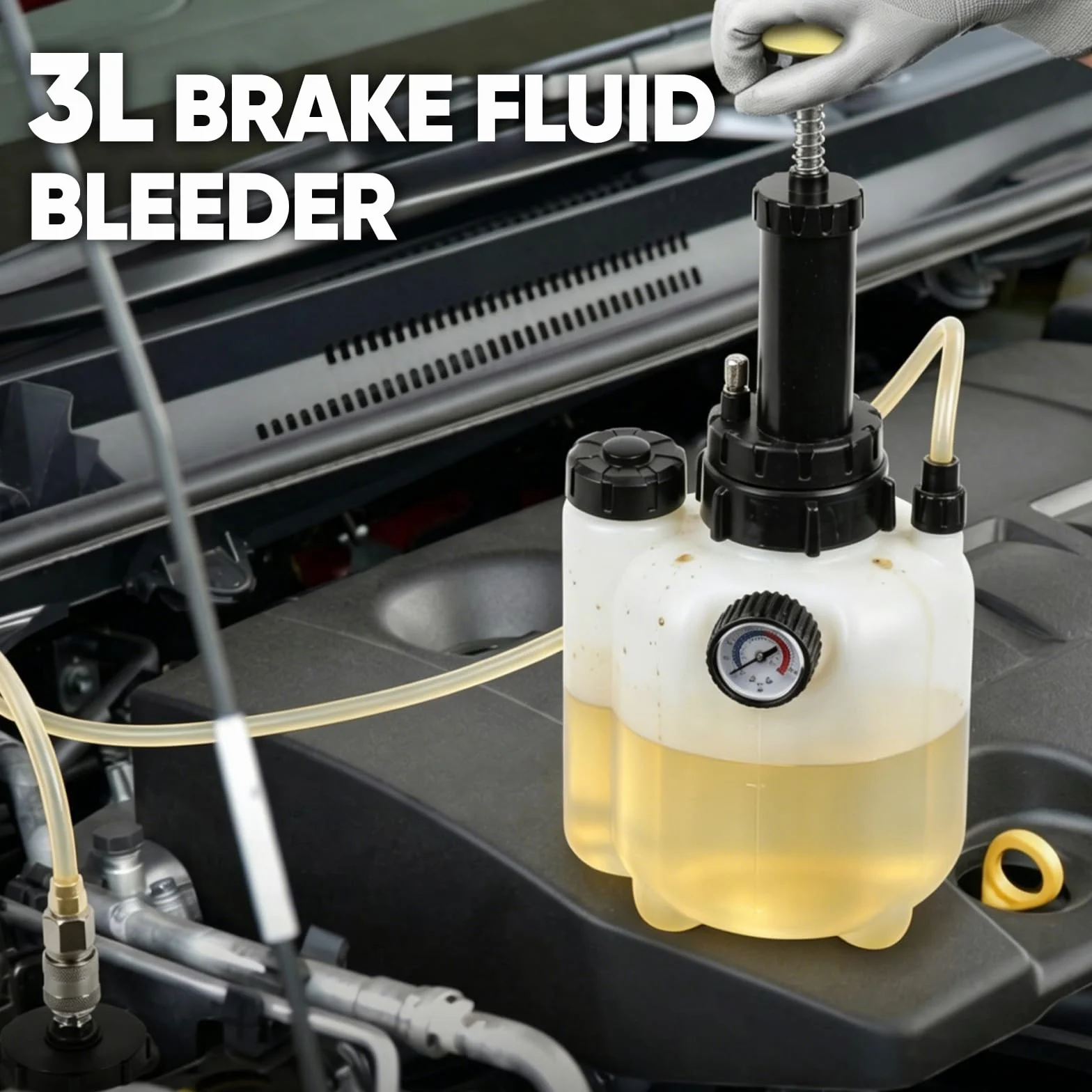 Spurgo Freni Auto 3L Manuale Cambio Liquido Freni Set con Adattatore E20