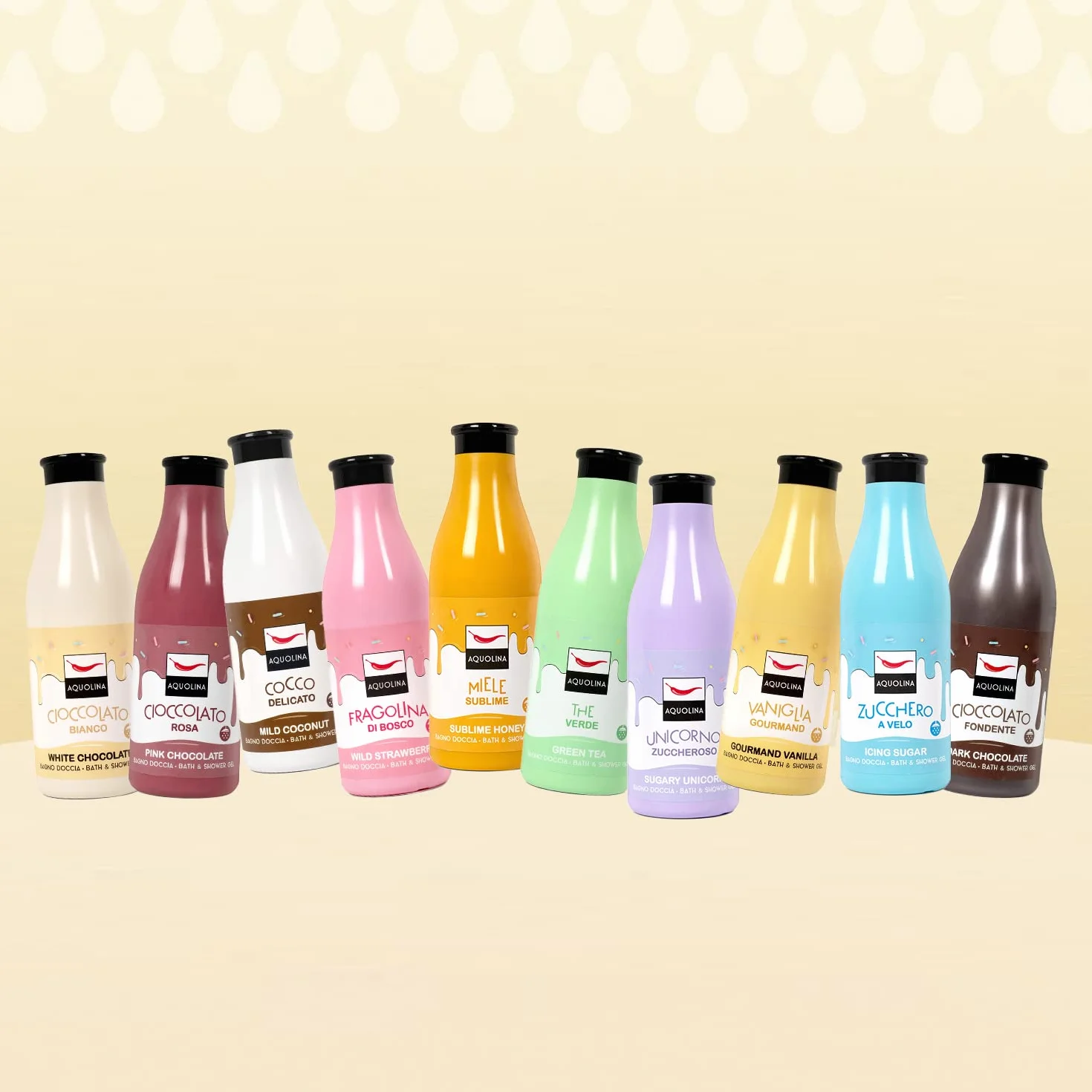 Aquolina Bagno Doccia CIOCCOLATO FONDENTE. Bagnoschiuma leggero e di veloce assorbimento - 500 ml