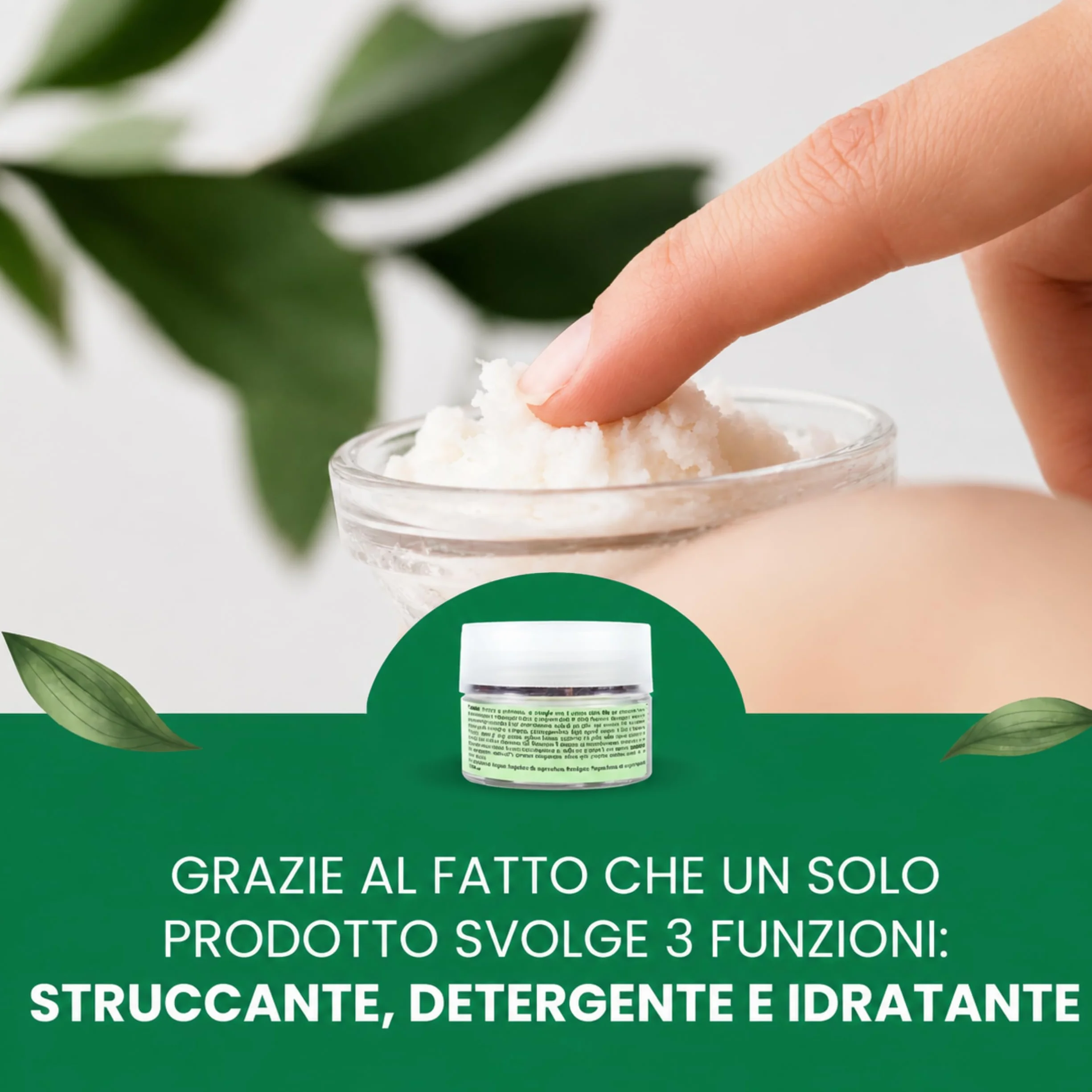Burro Struccante Naturale Viso e Occhi, Struccante Waterproof Idratante e Delicato