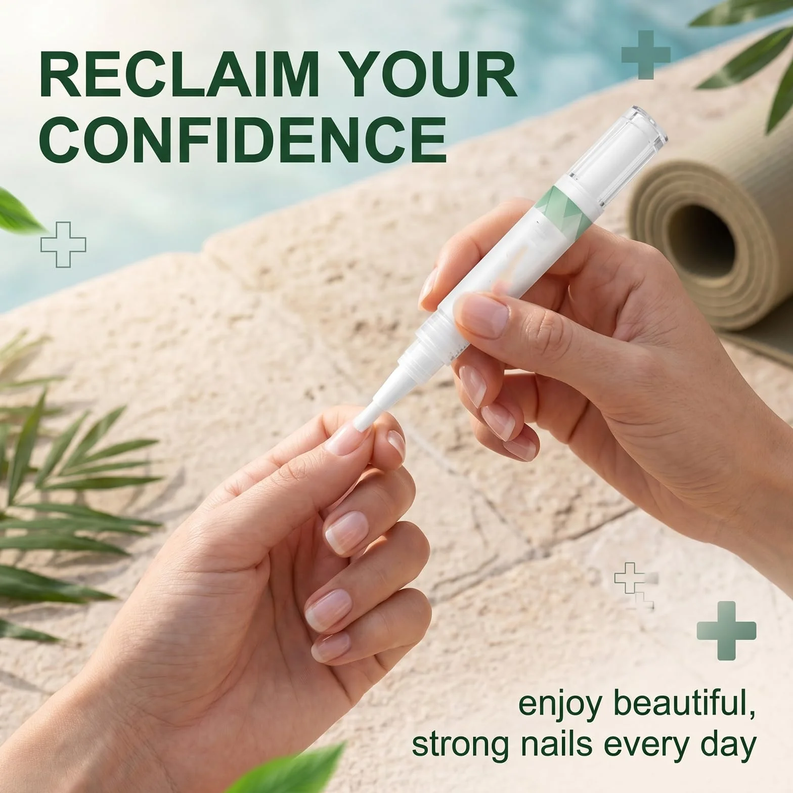 2 Pezzi Nail Care Pen per Micosi Unghie Piedi e Mani, Penna per Trattamento Unghie Danneggiate e Fragili, Soluzione per la Cura e Rigenerazione delle Unghie, 2 x 5g