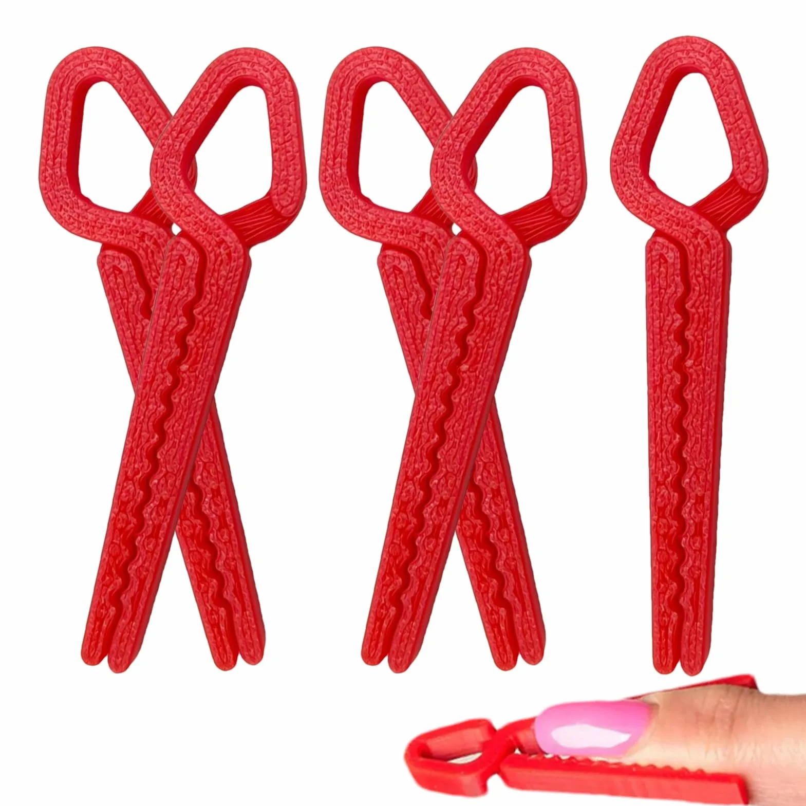 Set 5 Protettori Unghie Per Smalto - Clip 3D Antisbavatura, Guida Per French Tip, Accessorio Per Applicazioni Uniformi | Per Casa, Salone, Viaggi, Feste, Lavori Di Manicure, Decorazioni Unghie E Cura