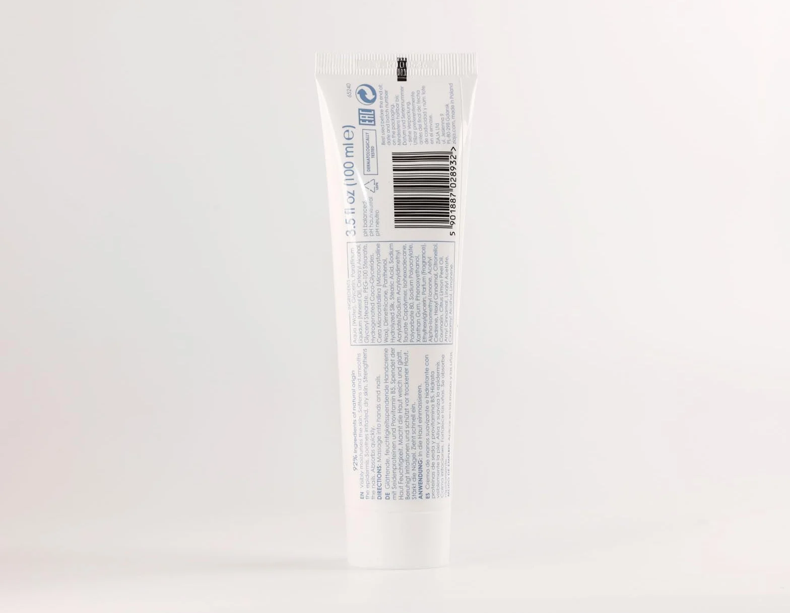 Ziaja Crema per le mani Silk Proteins, bianca, 100Ml