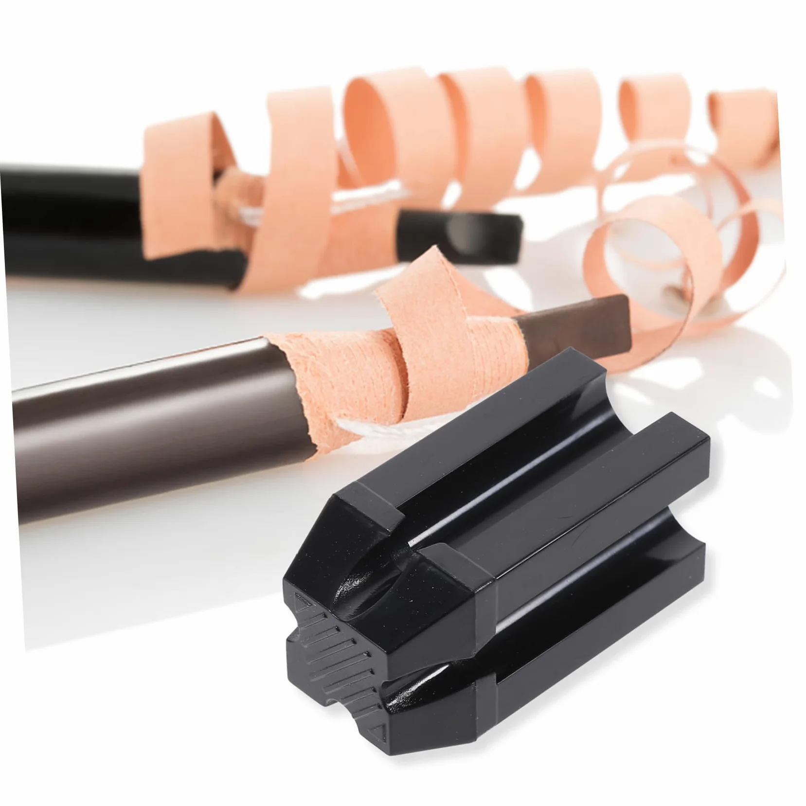 MAGICLULU 5 Set Temperamatite Per Sopracciglia Strumento Per Il Trucco Temperamatite Doppio Per Eyeliner Rossetto Coperchio Staccabile Nero 3 Pezzi * 5