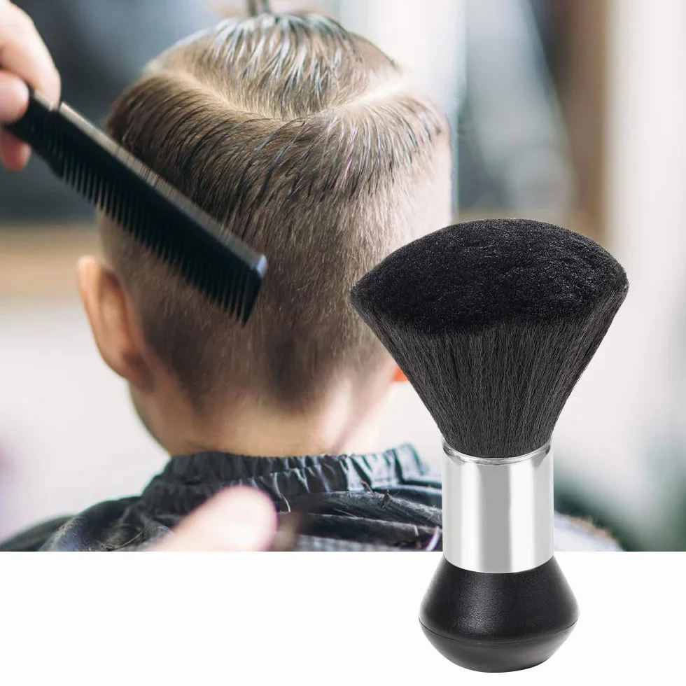 TRIXES Pennello Parrucchiere - Pennello Collo per Parrucchieri, Salone, Barbiere - per Togliere i Residui di Capelli