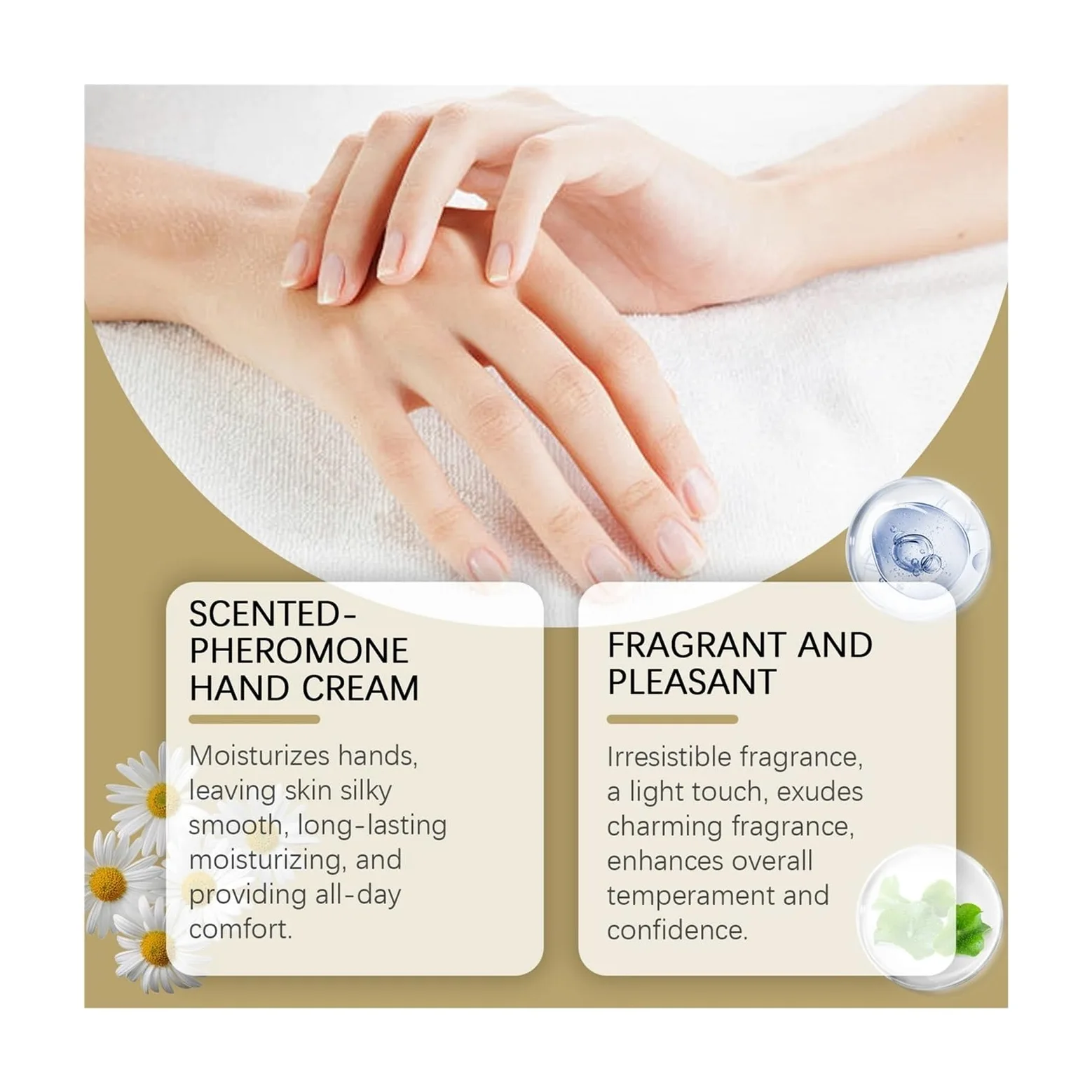 Crema for le mani for la cura delle 55g | Pelle liscia, profumazione anti-screpolature e duratura(3pcs)